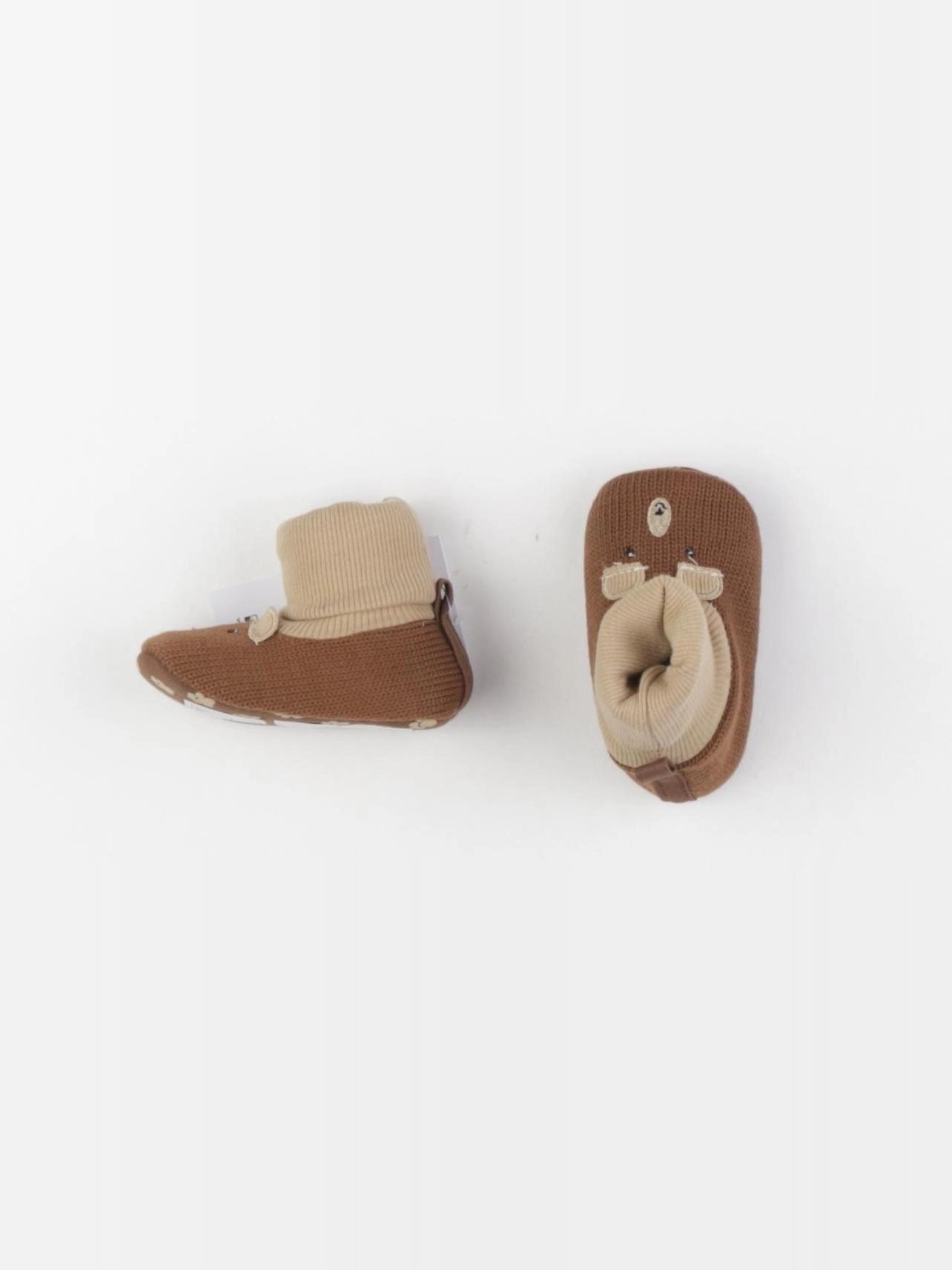 Vertbaudet - chaussons marron - pointure 19