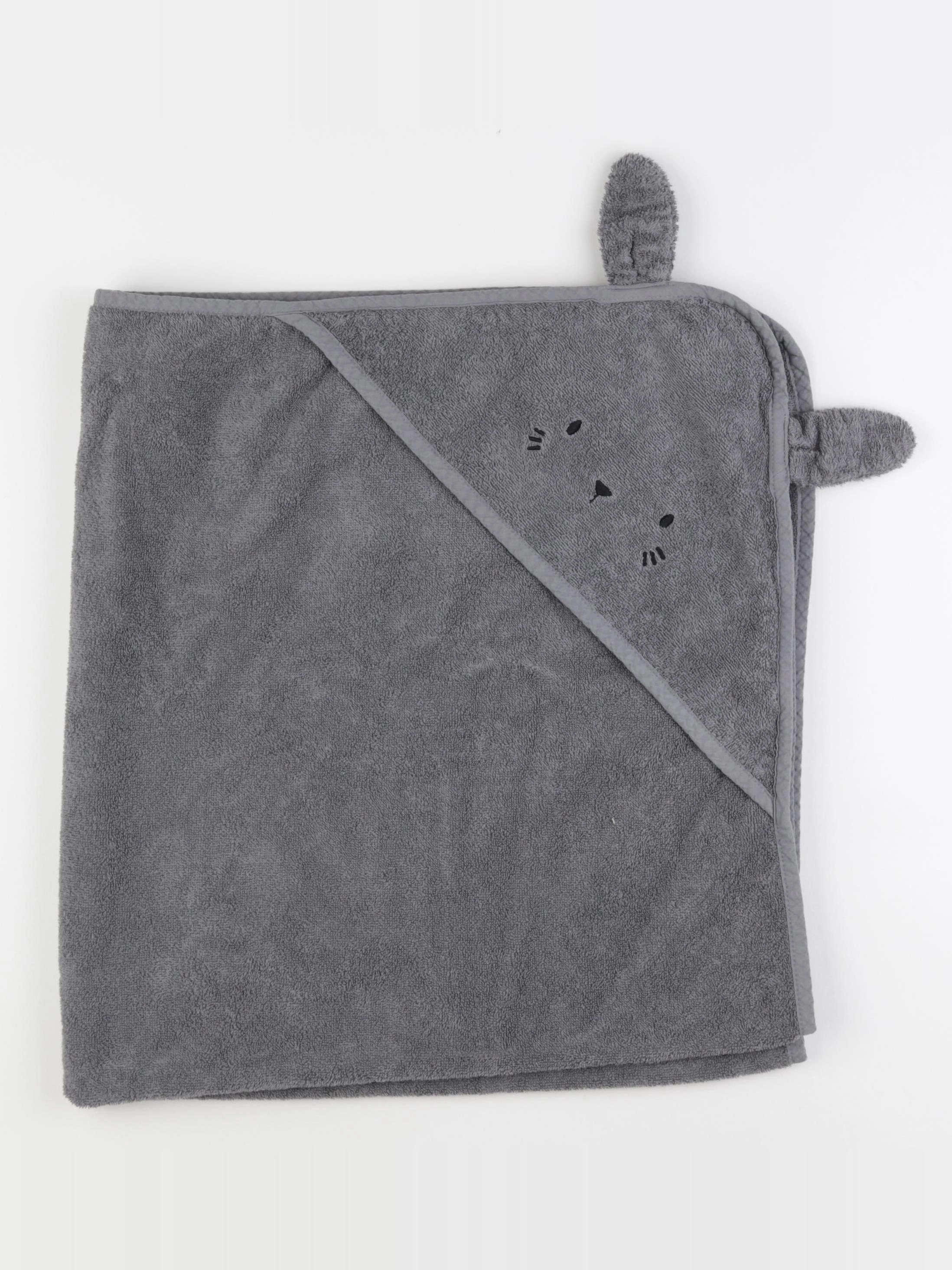 Vertbaudet - cape de bain gris - 12/36 mois