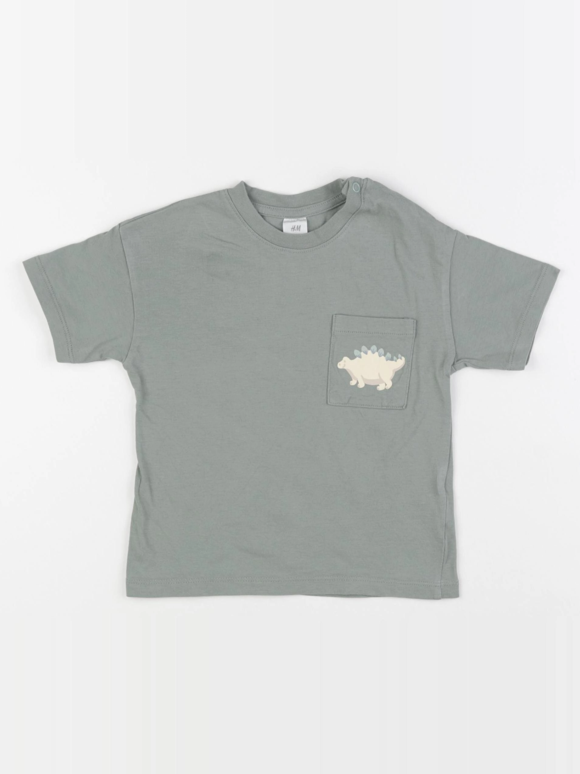 H&M - tee-shirt vert - 12/18 mois