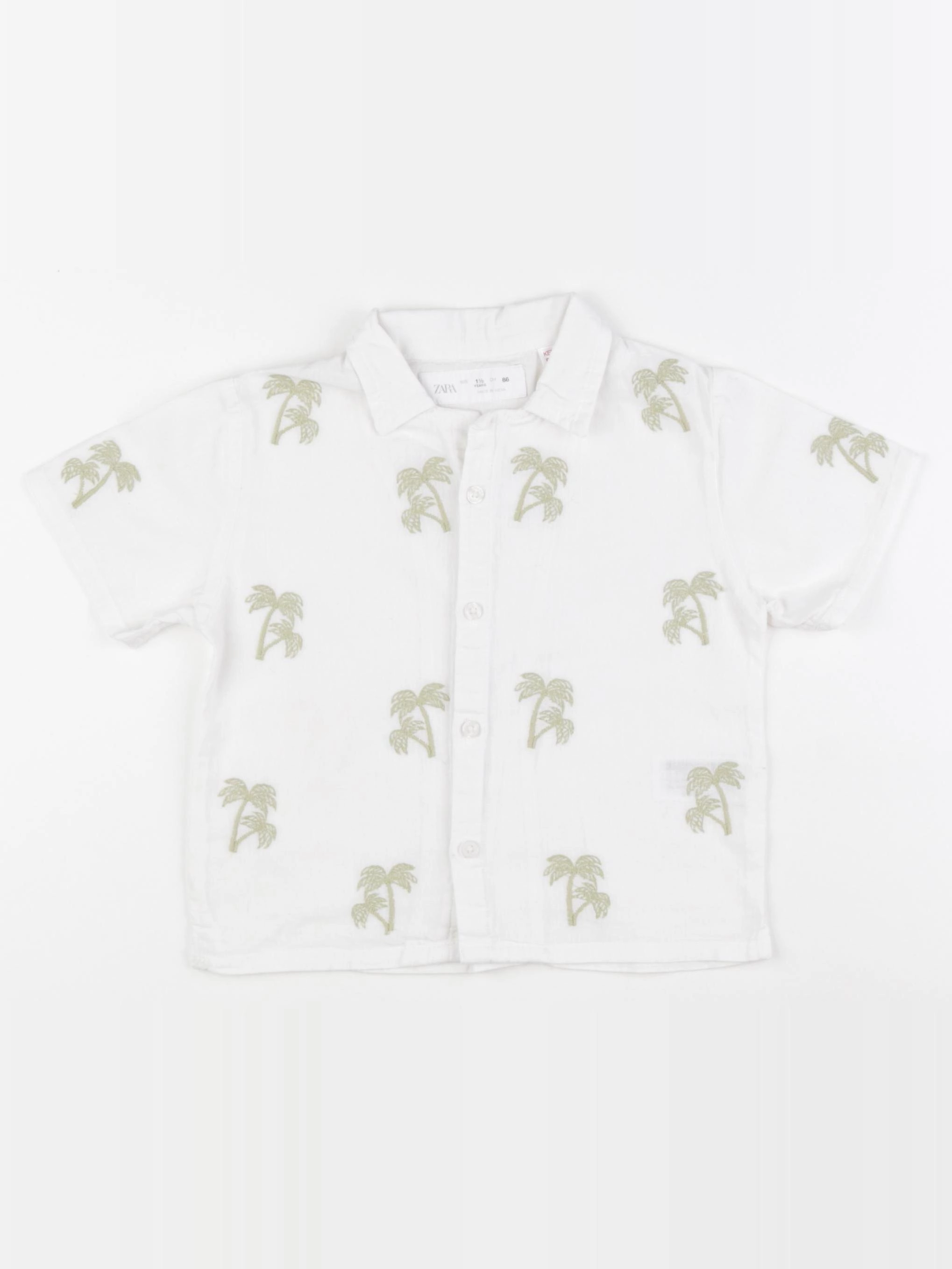 Zara - chemise vert - 18 mois