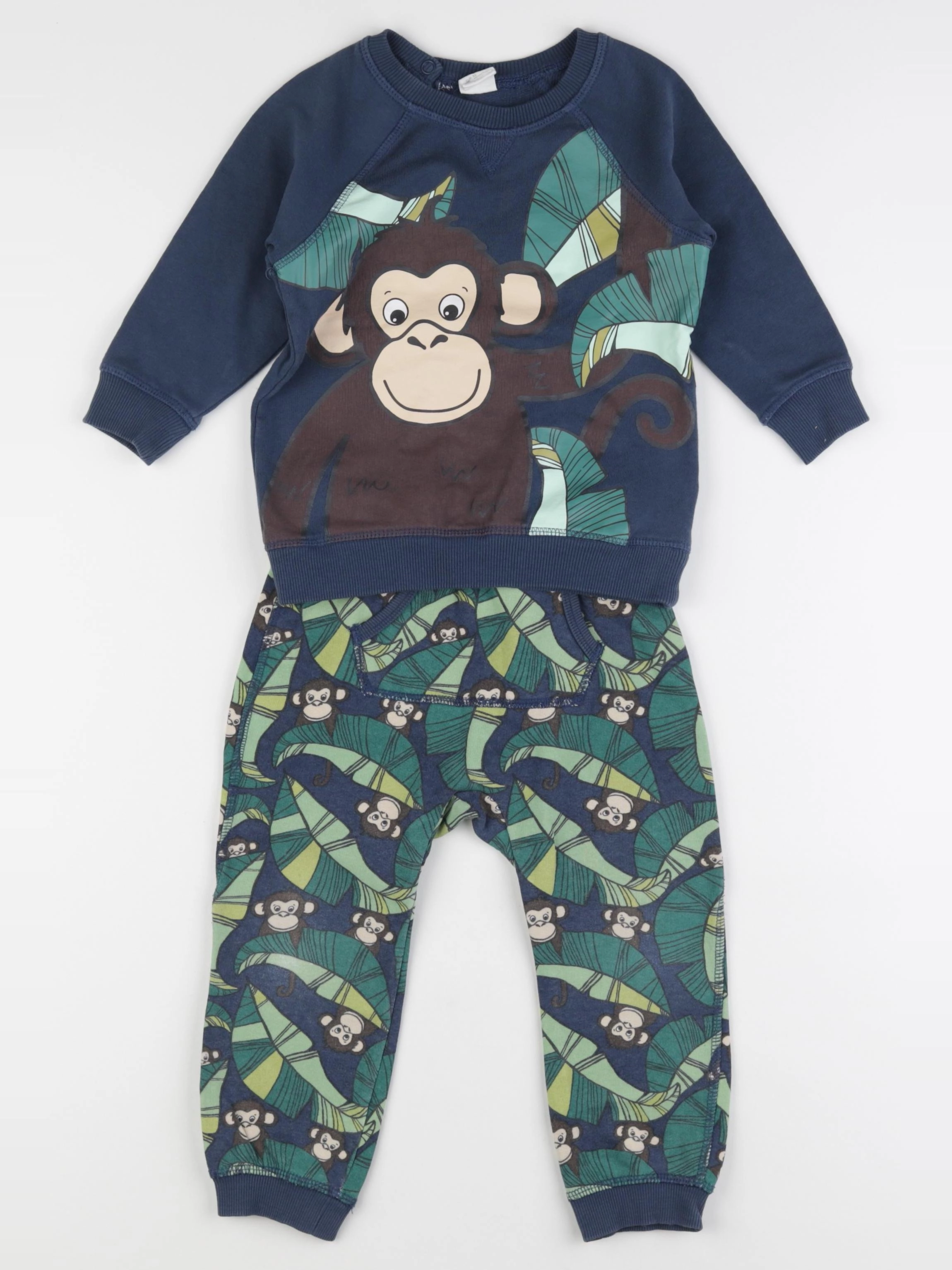 H&M - ensemble multicolore - 18/24 mois