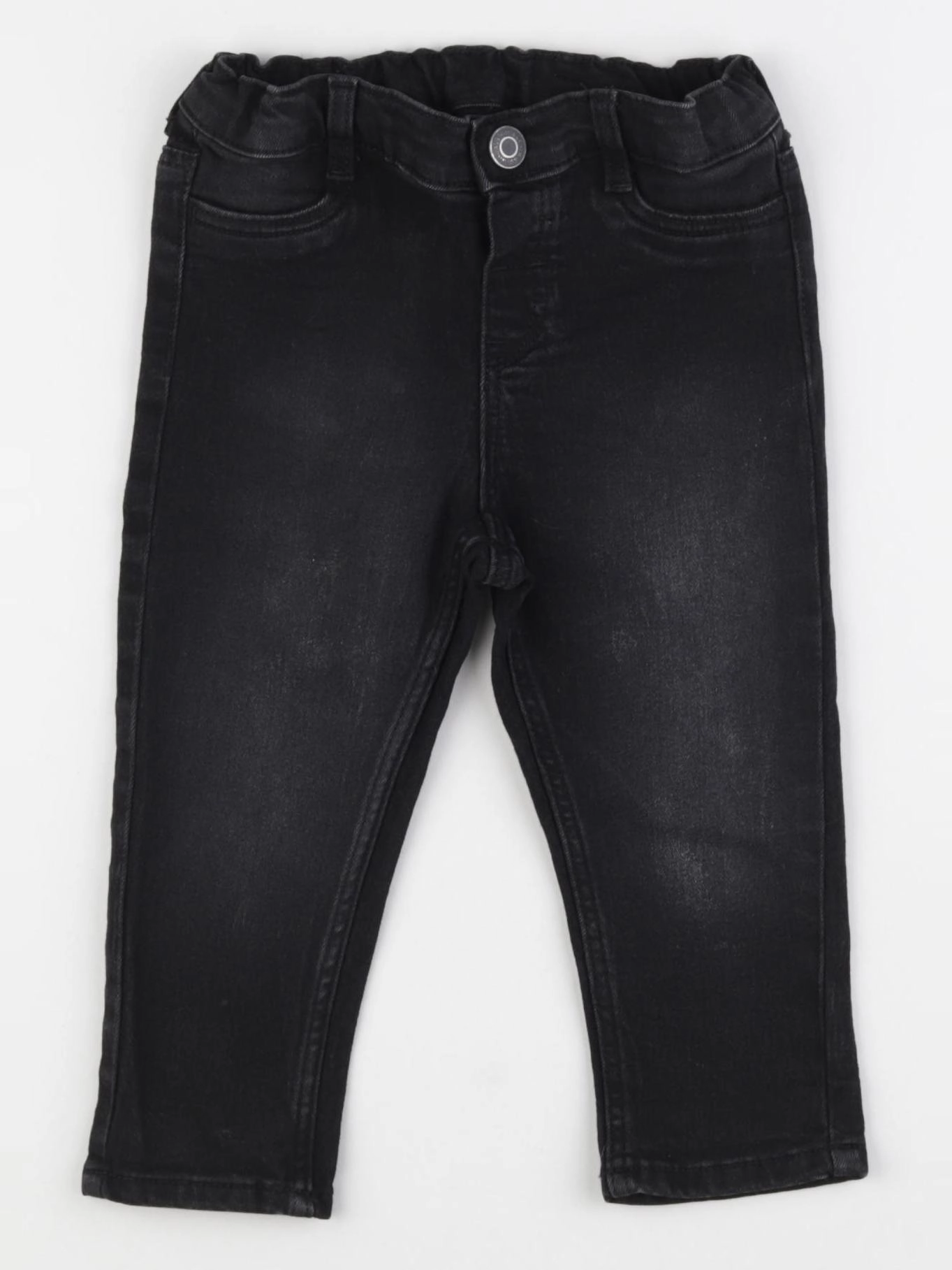 H&M - jean noir - 12/18 mois