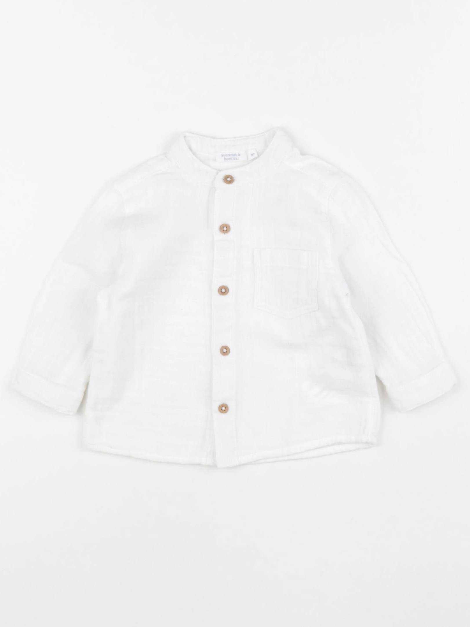 Boutchou - chemise blanc - 6 mois