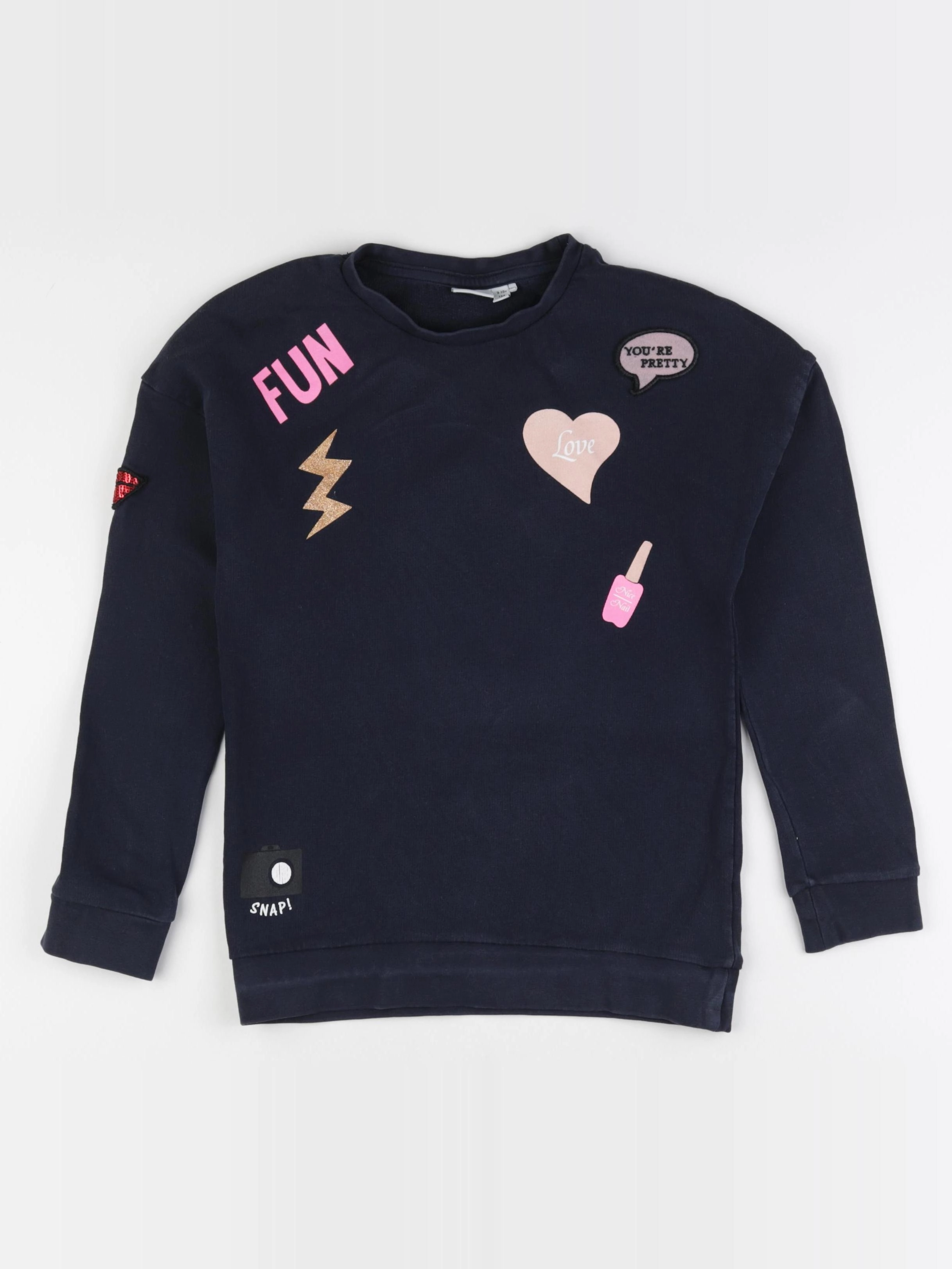 Name it - sweat bleu - 9/10 ans