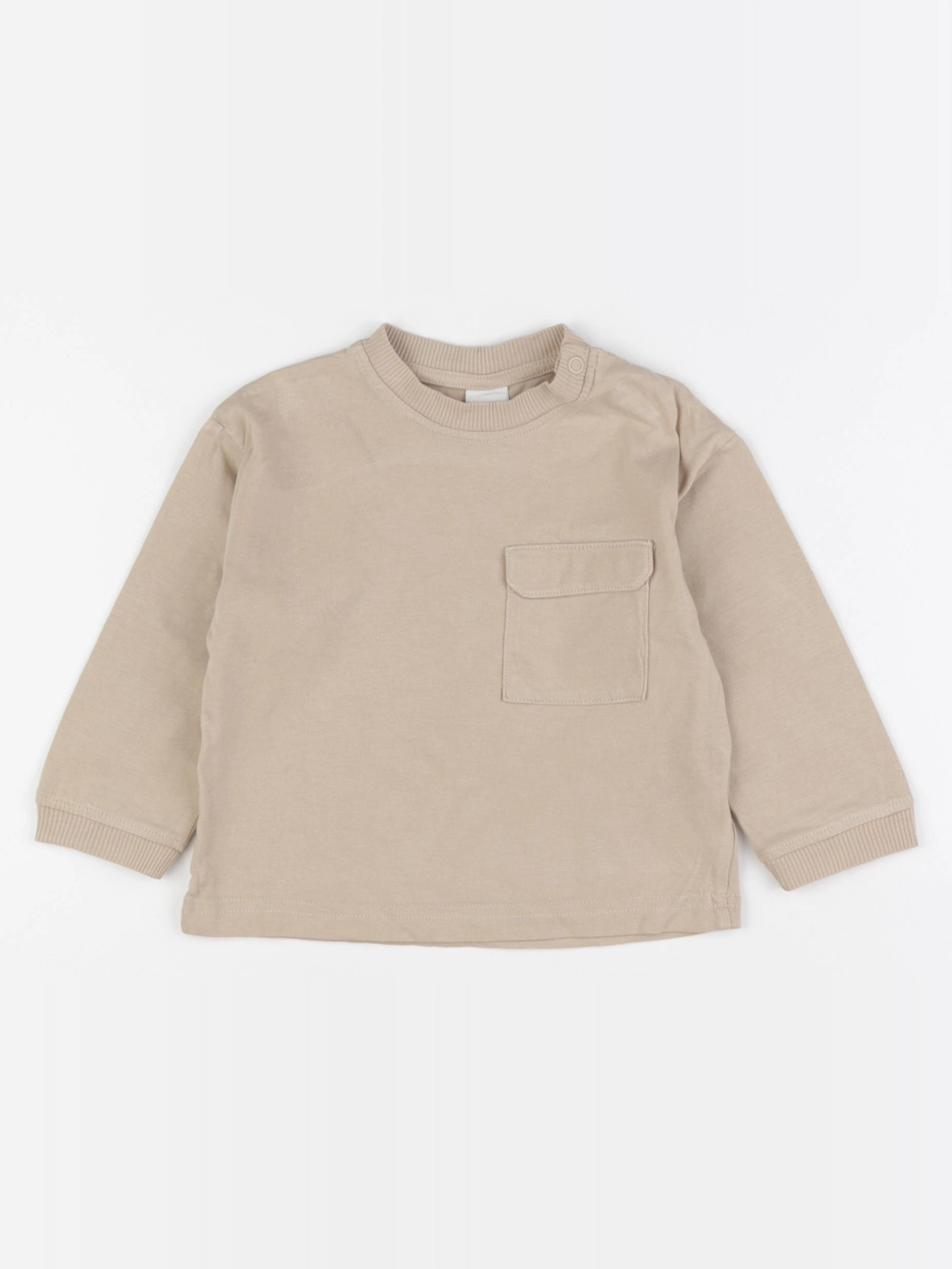 H&M - tee-shirt beige - 9/12 mois