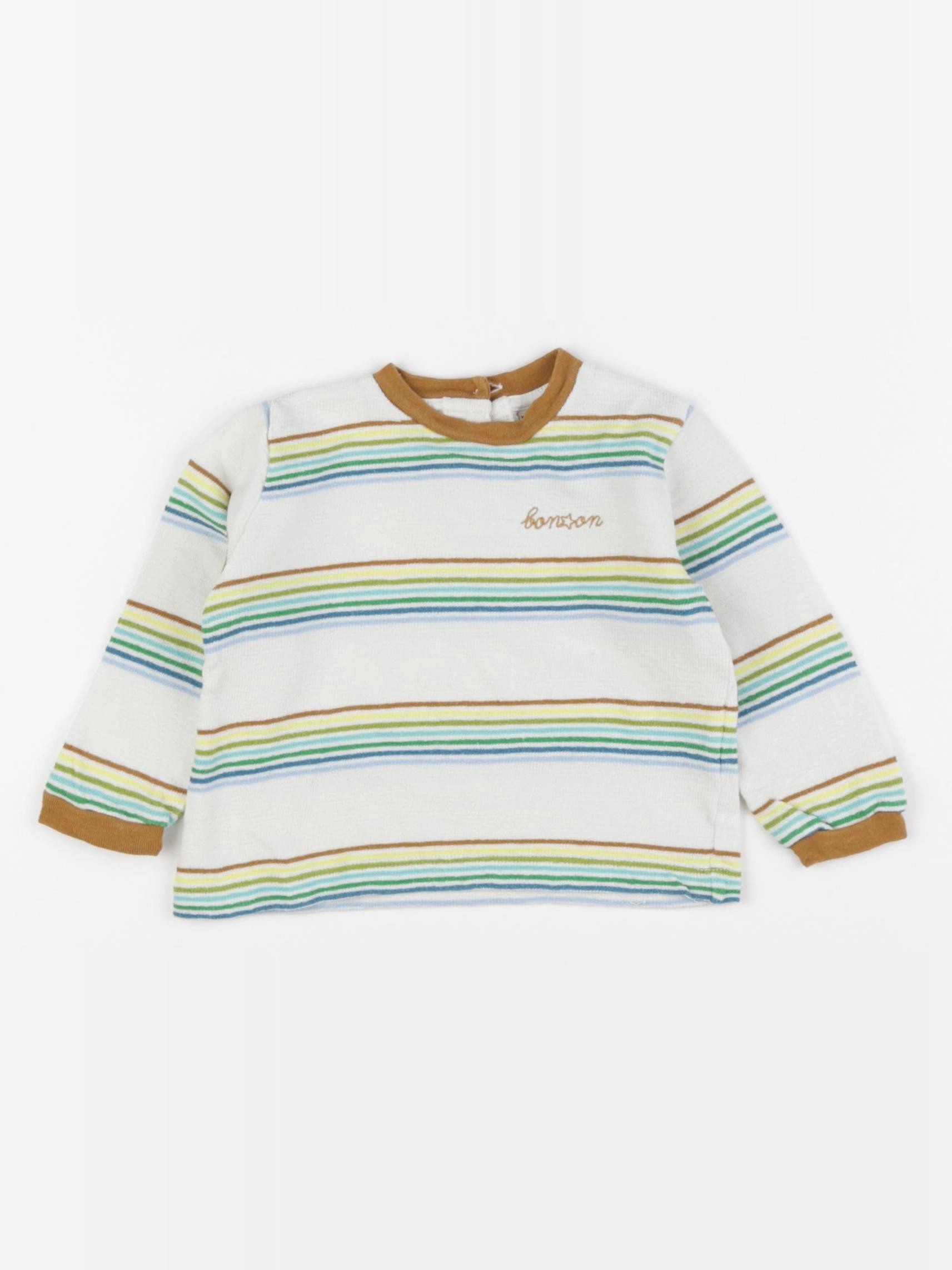 Bonton - tee-shirt beige - 6 mois