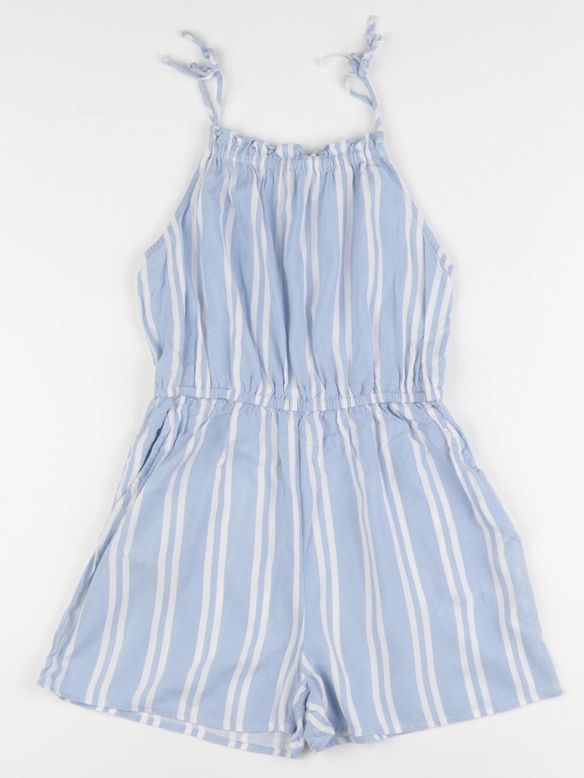 H&M - combinaison blanc, bleu - 10/11 ans
