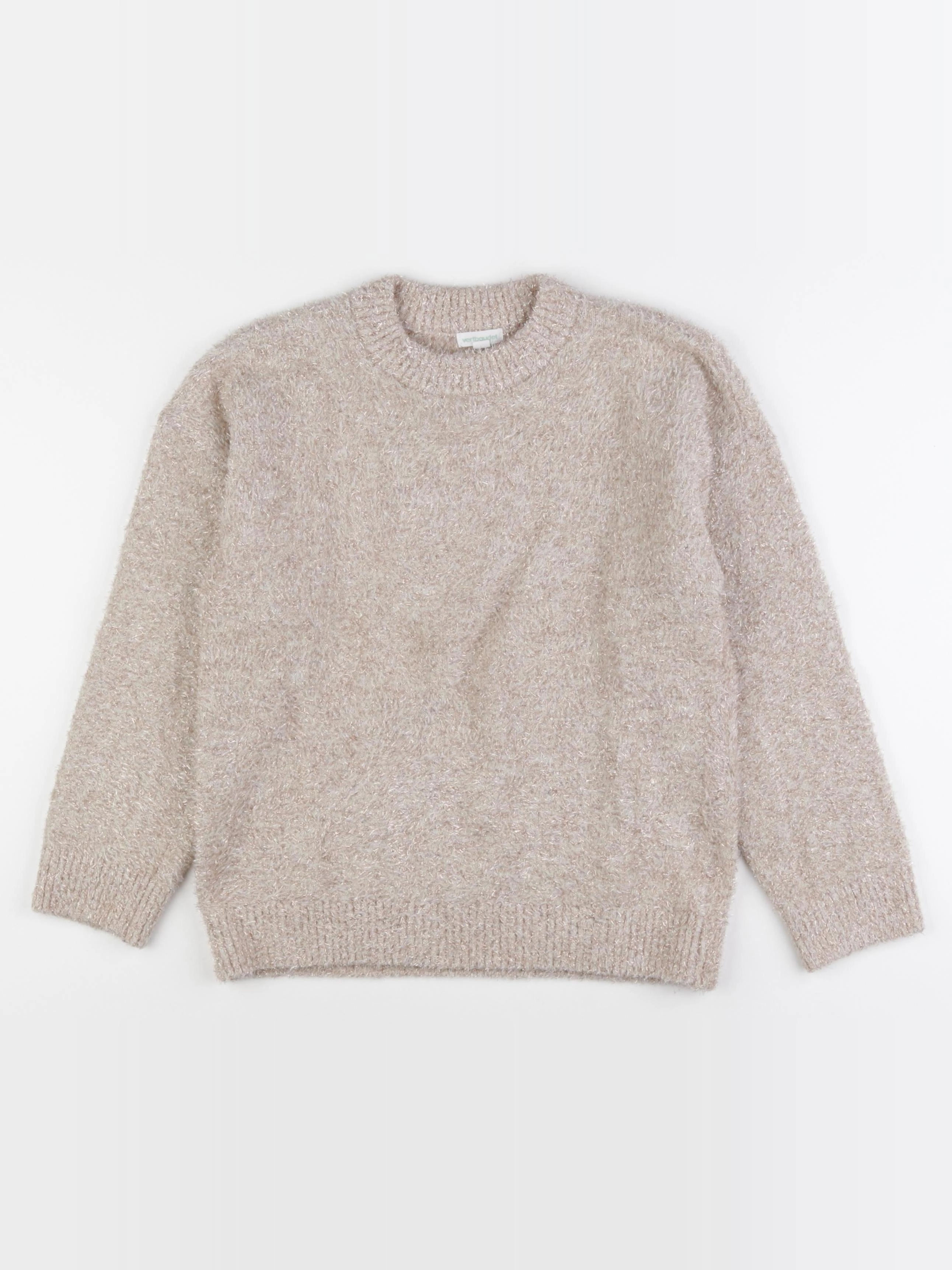 Vertbaudet - pull beige, bronze - 10 ans