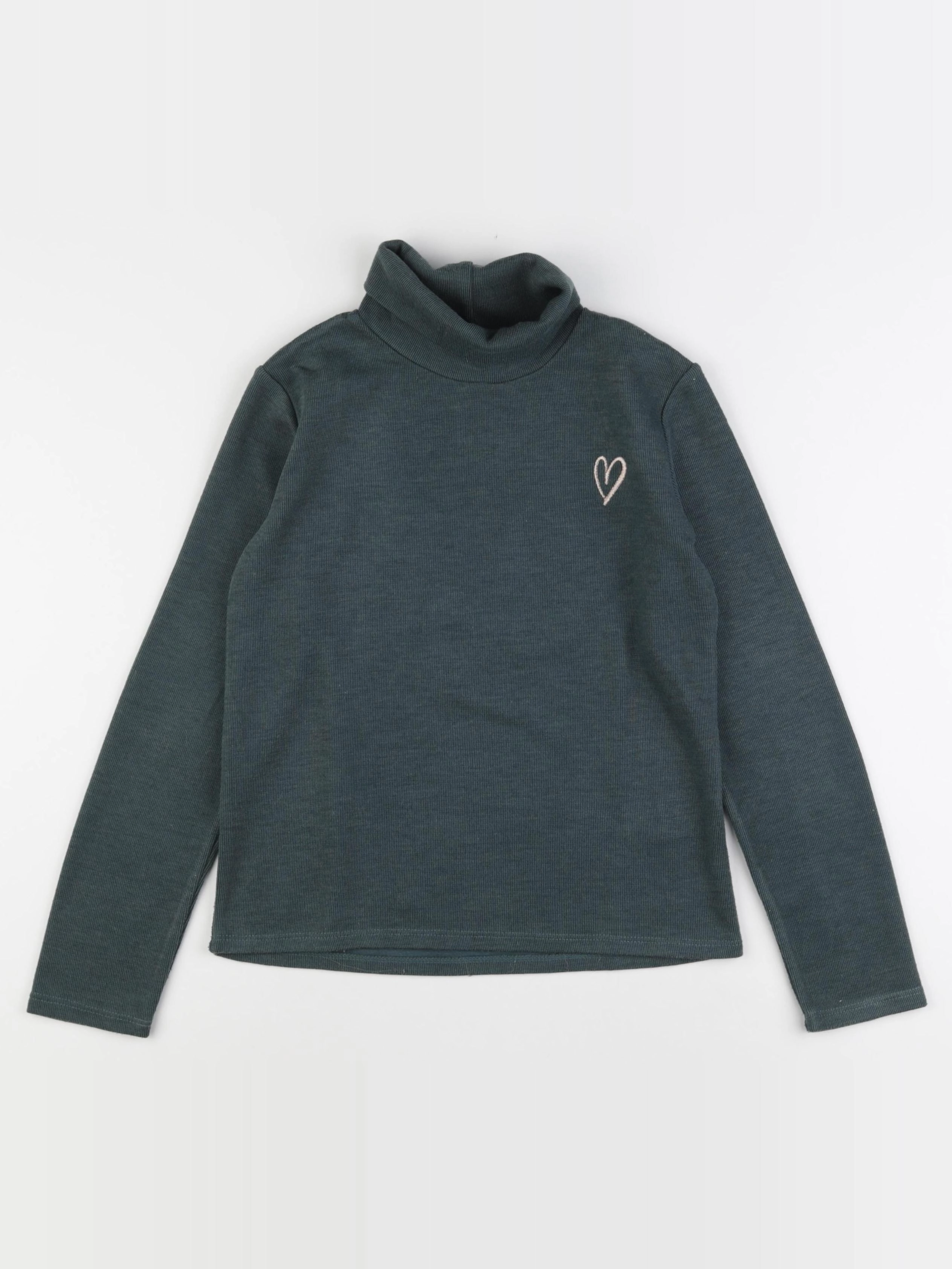 Vertbaudet - sous-pull vert - 10 ans