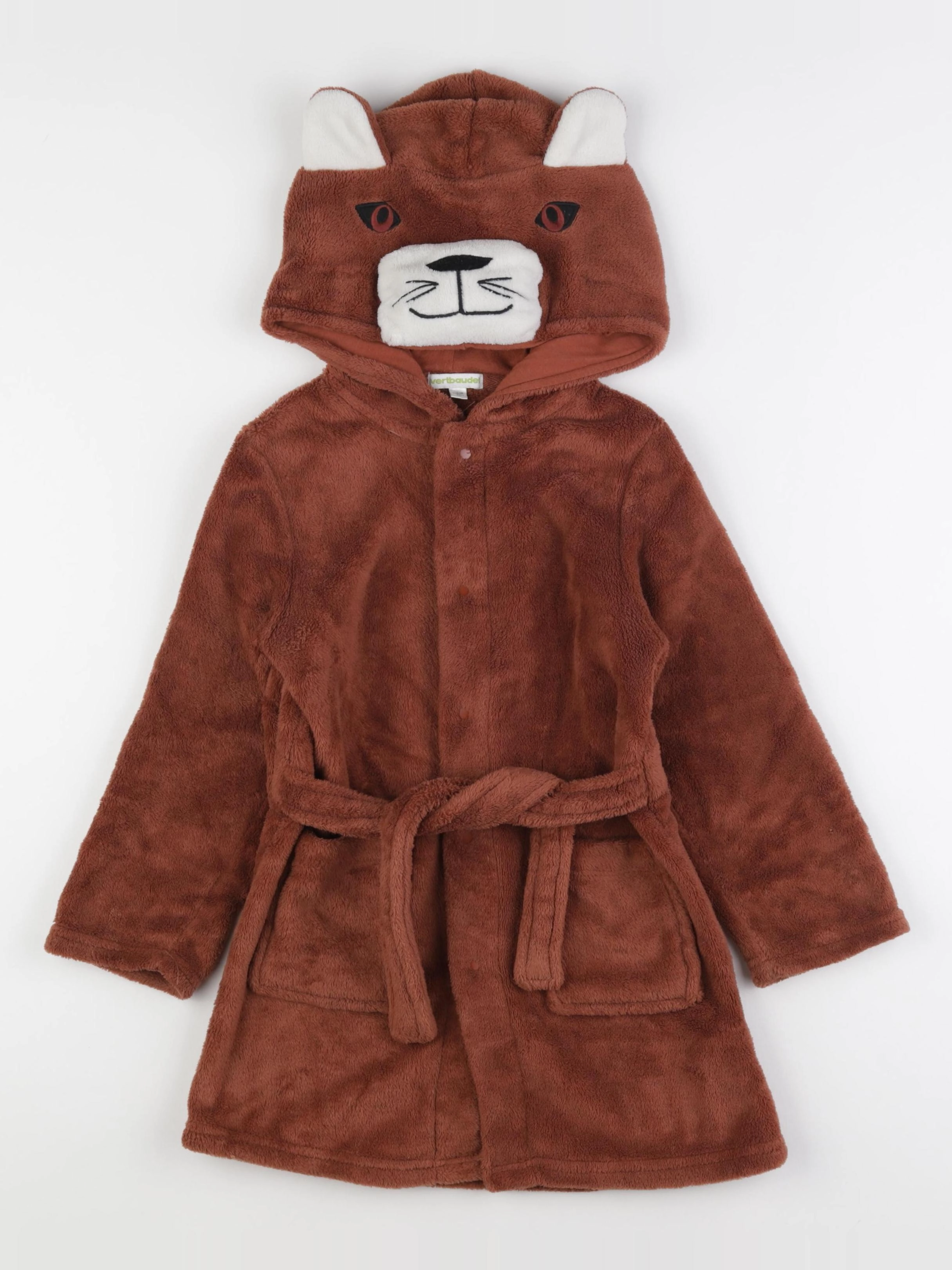 Vertbaudet - robe de chambre marron - 6 ans