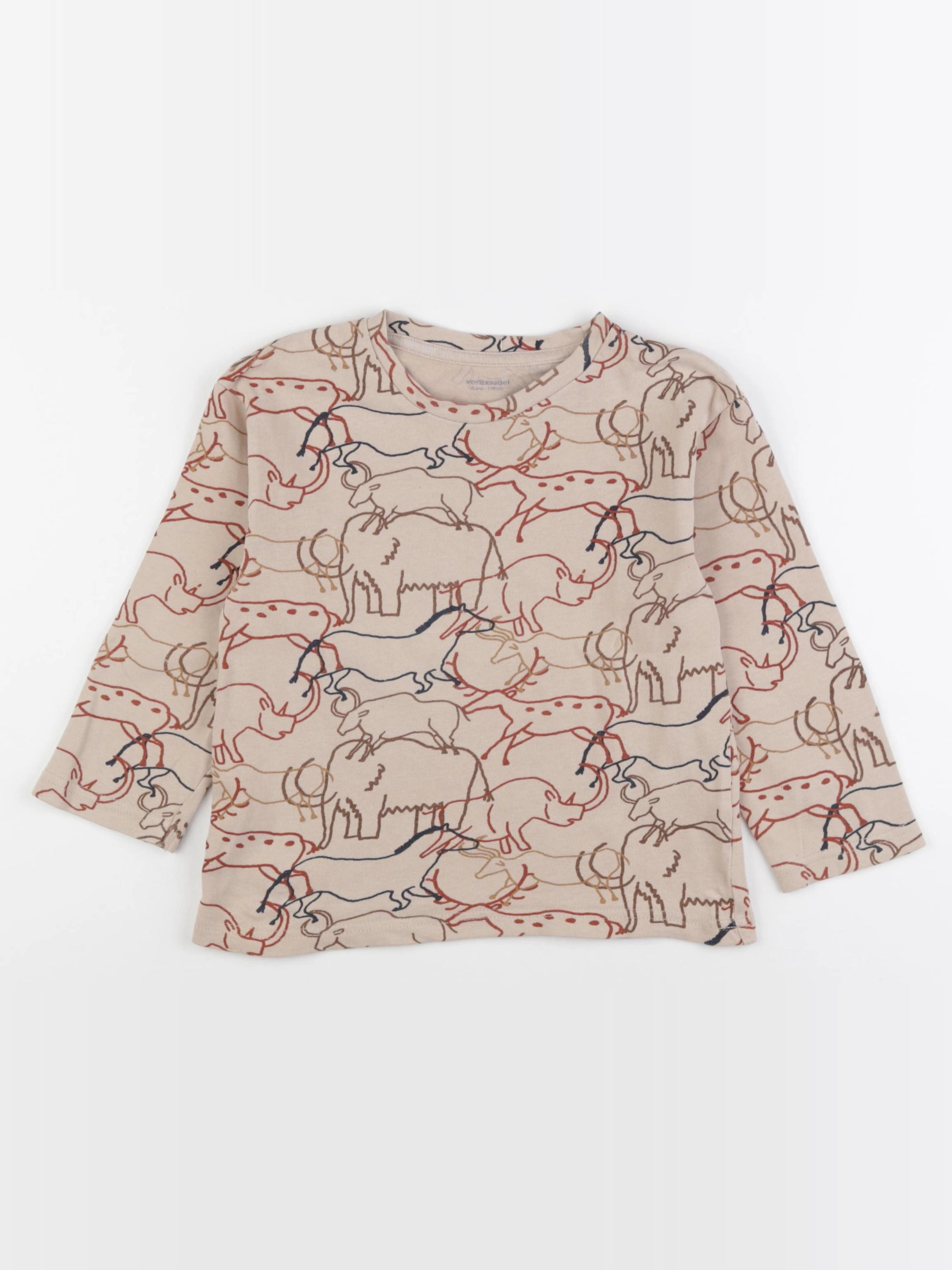 Vertbaudet - tee-shirt multicolore - 6 ans
