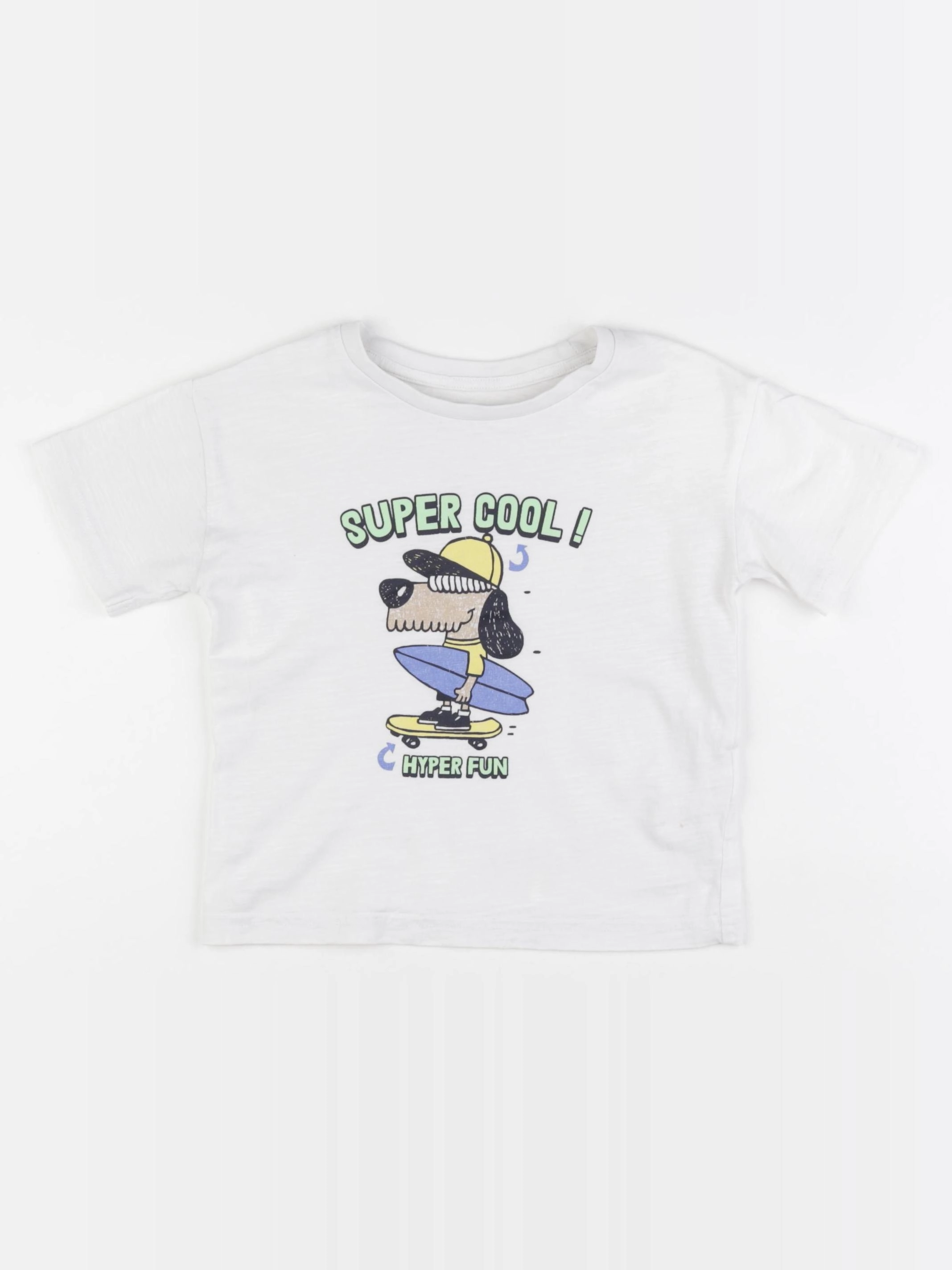 Vertbaudet - tee-shirt blanc - 4 ans
