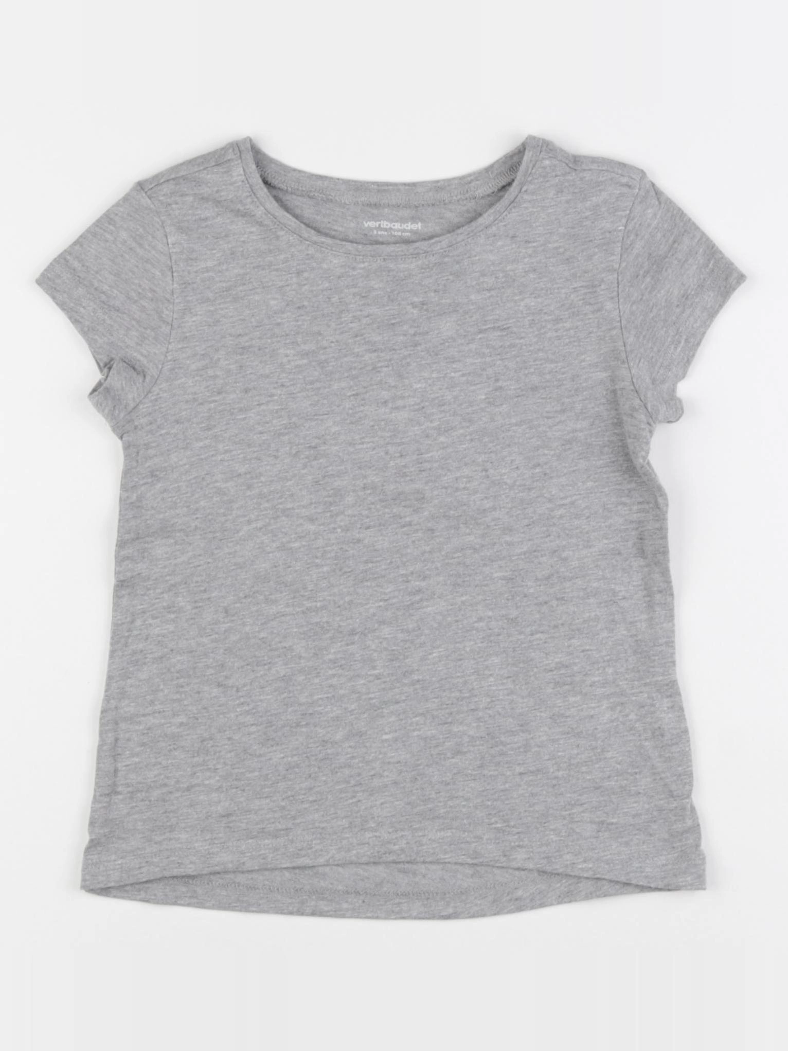 Vertbaudet - tee-shirt gris - 5 ans