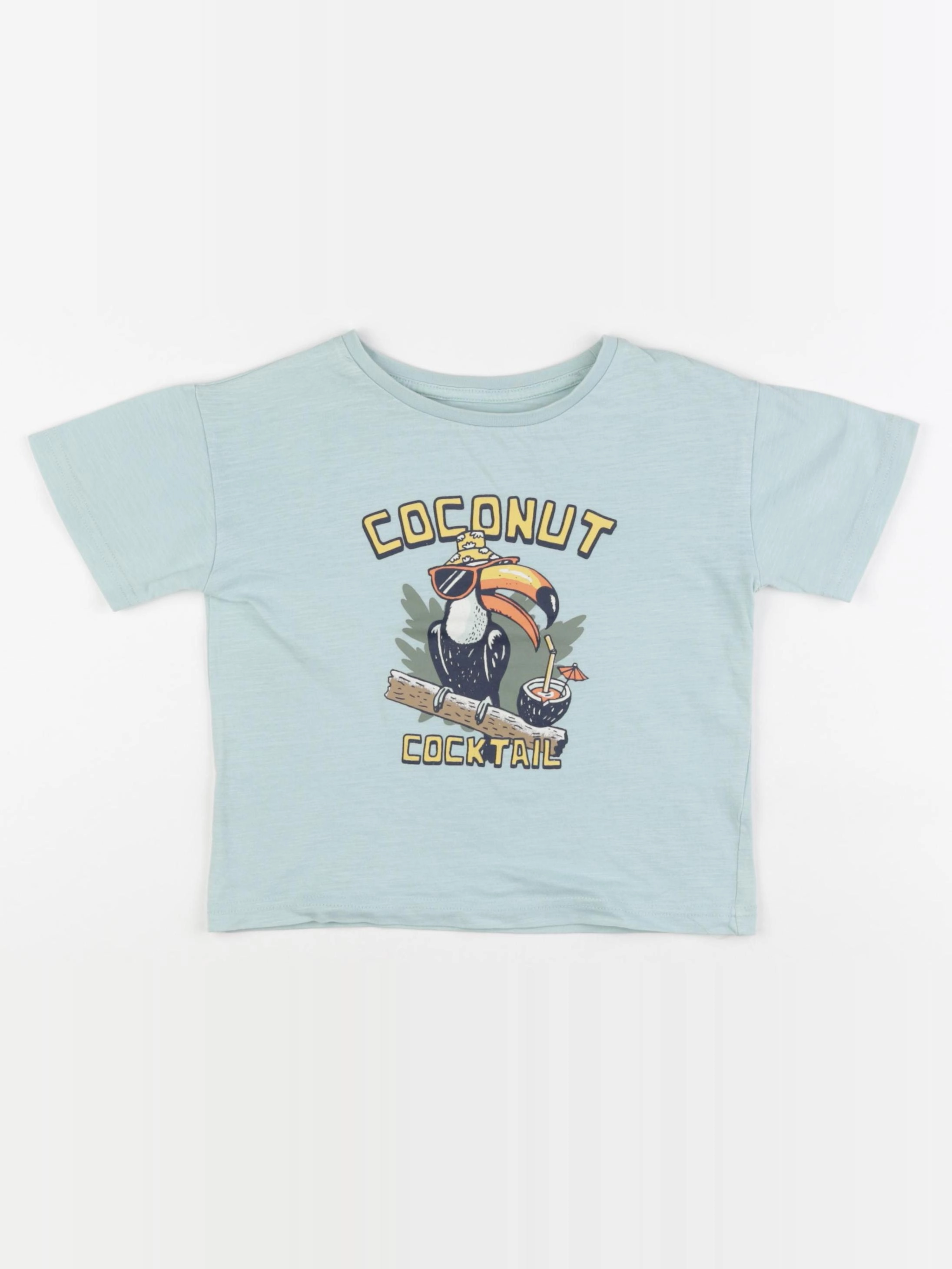 Vertbaudet - tee-shirt vert - 4 ans