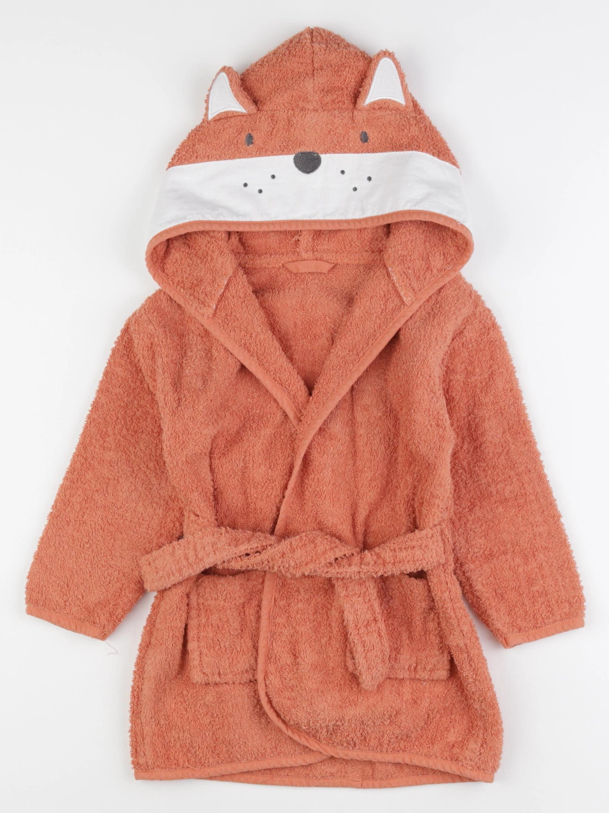 Vertbaudet - peignoir orange - 3 ans