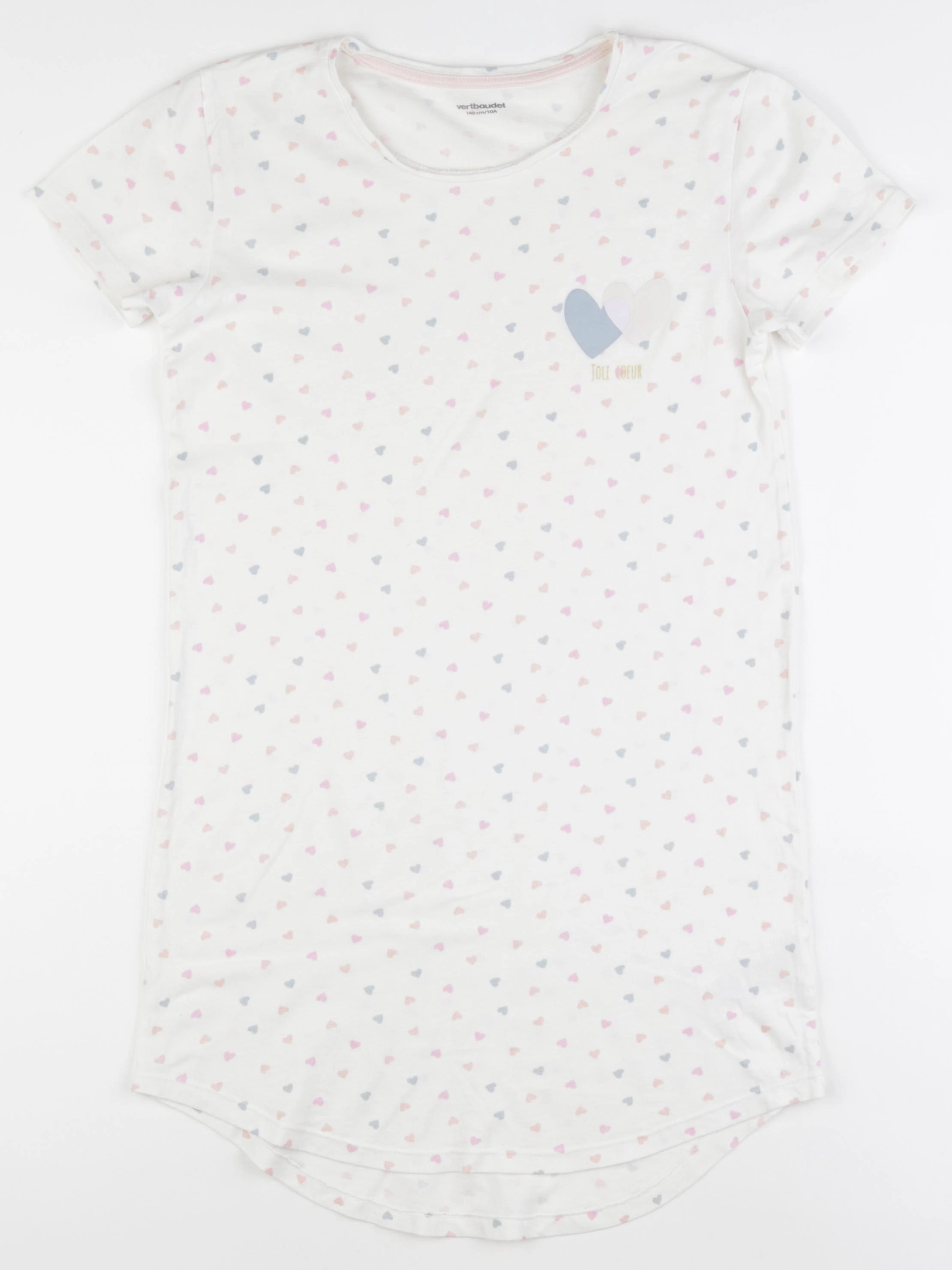 Vertbaudet - chemise de nuit coton multicolore - 10 ans