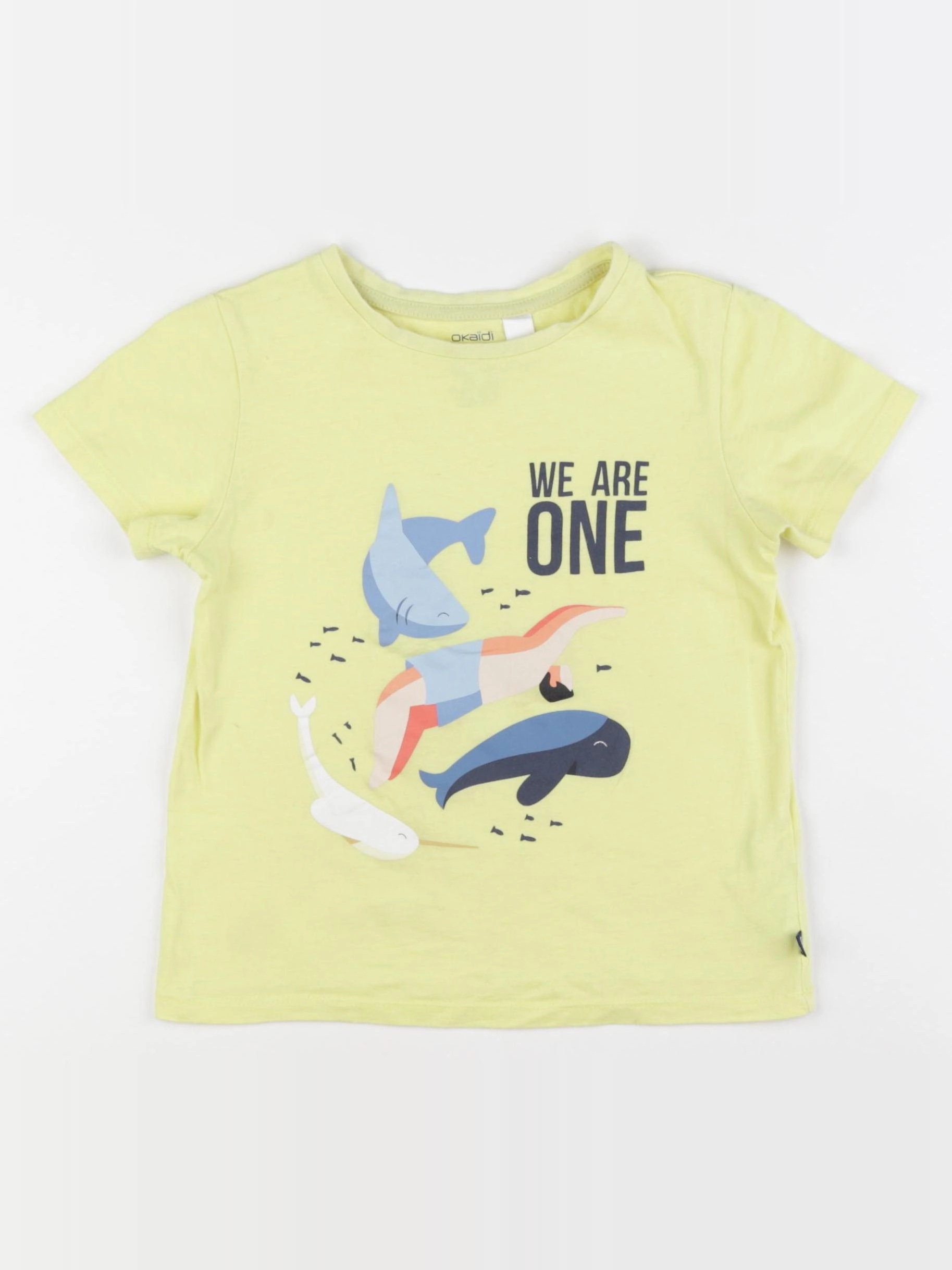 Okaidi - tee-shirt jaune - 6 ans
