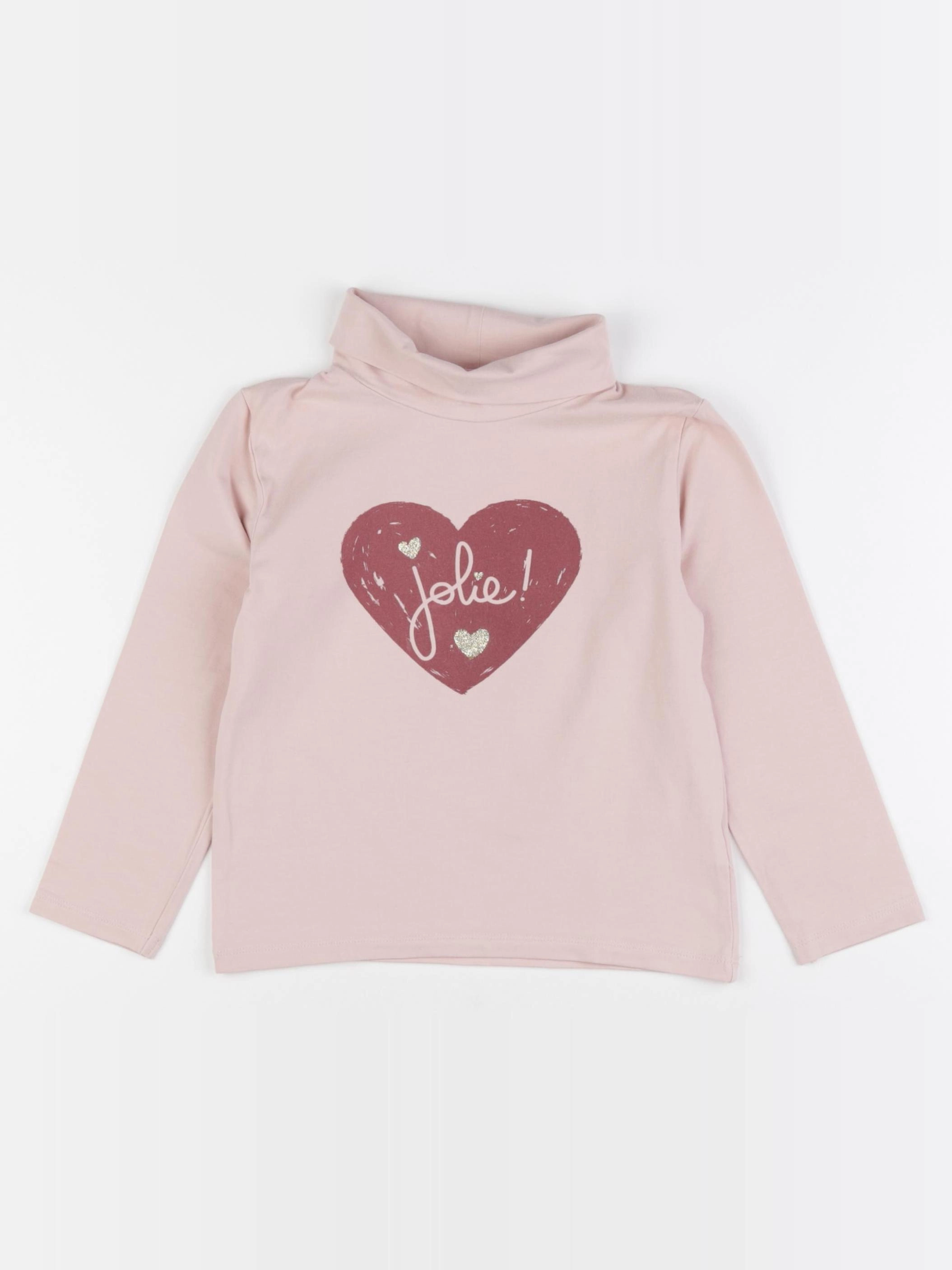 Vertbaudet - sous-pull rose - 6 ans