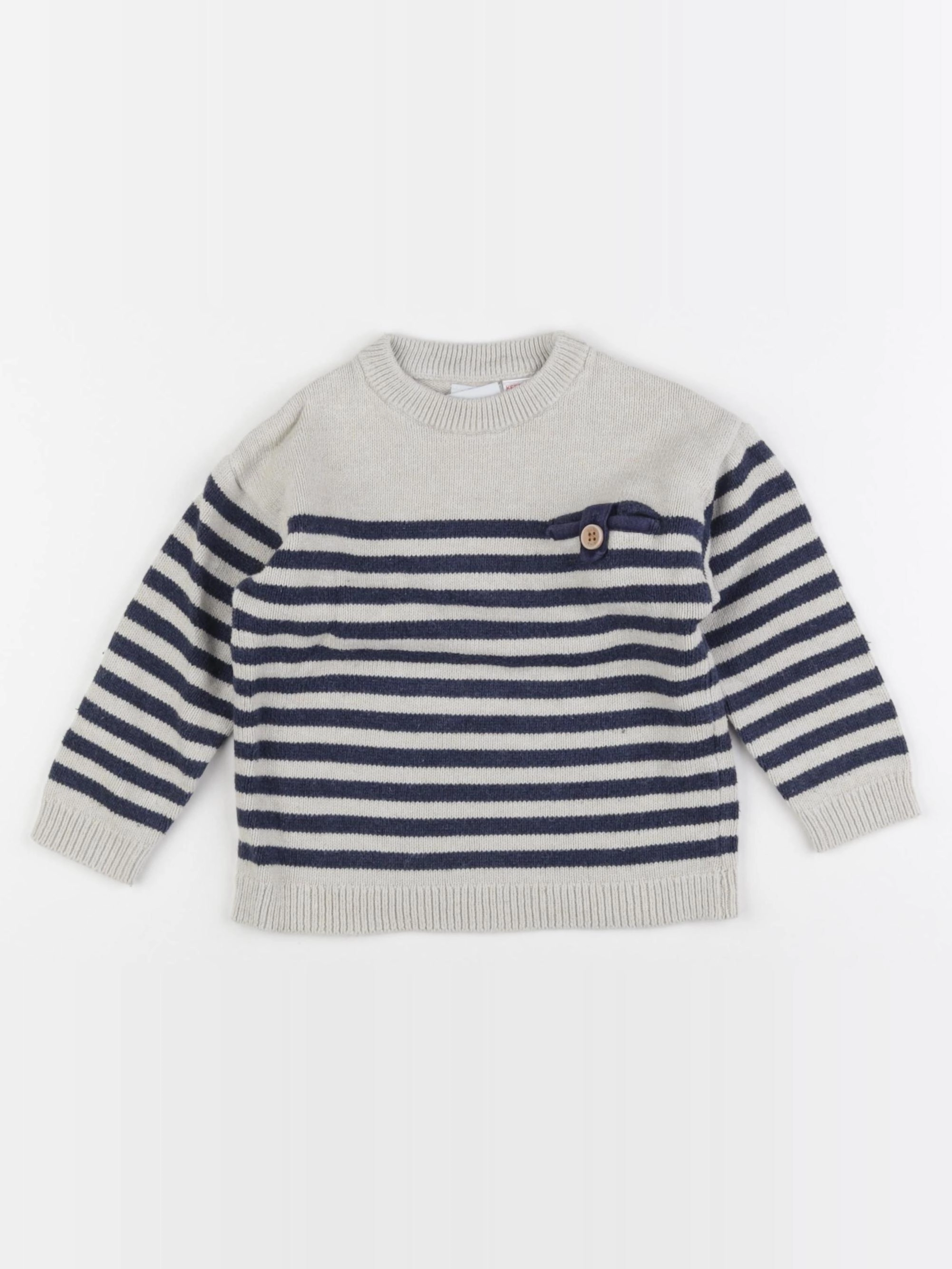 Zara - pull bleu - 18/24 mois