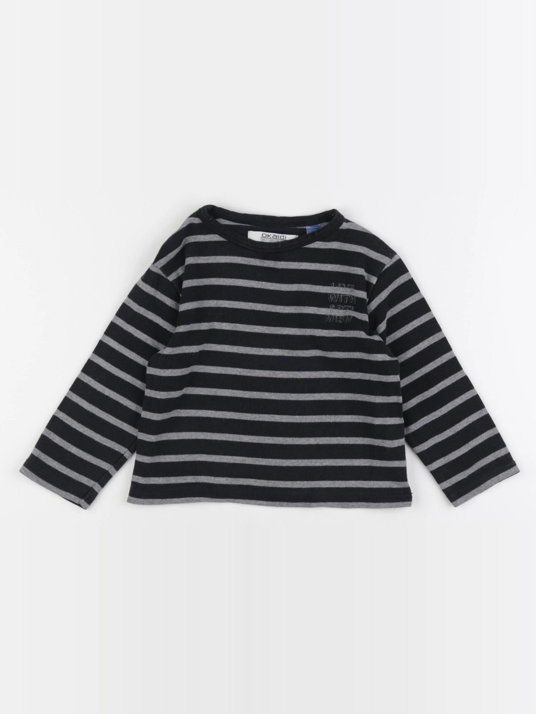 Okaidi - tee-shirt noir - 3 ans