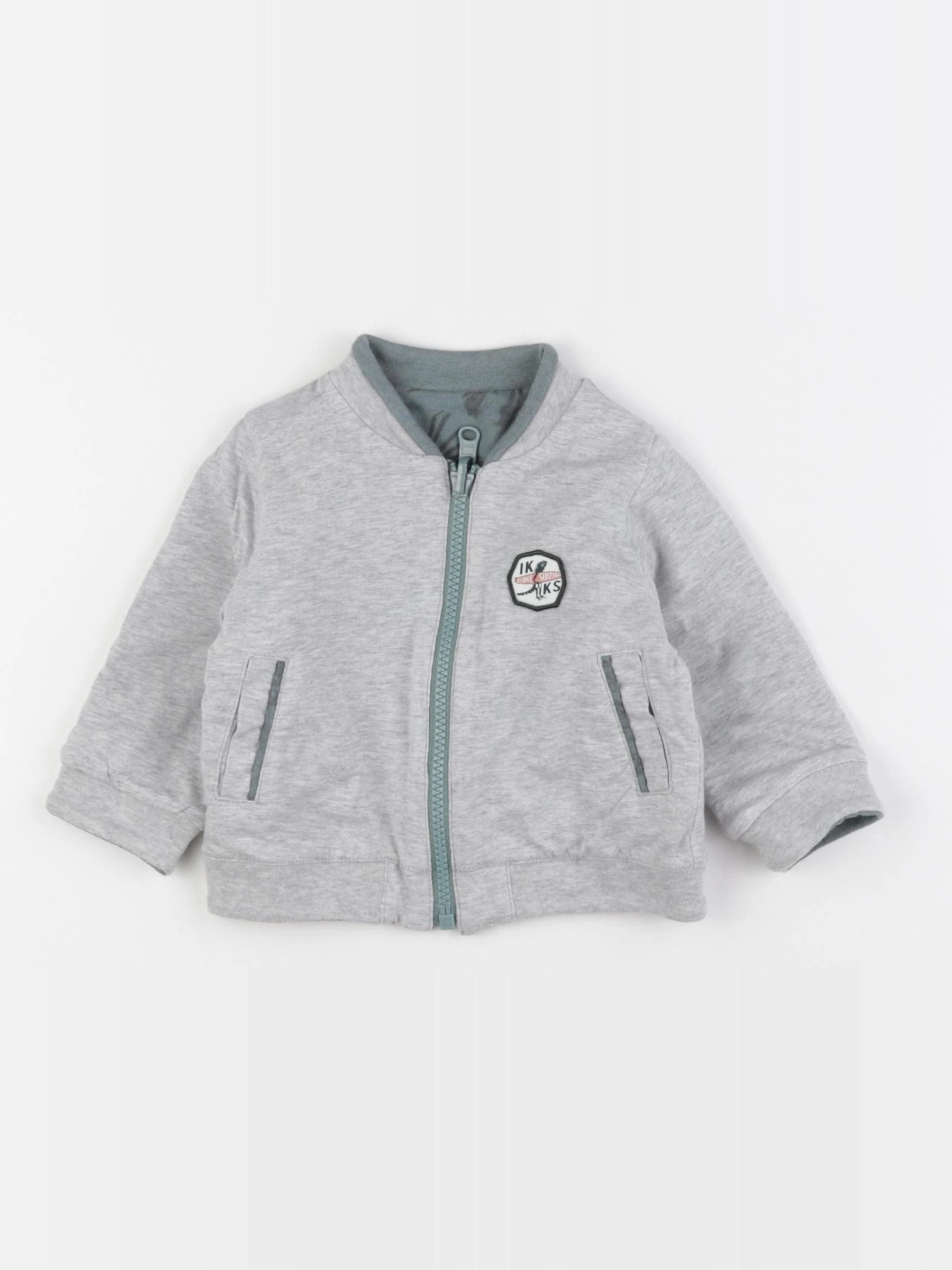 IKKS - sweat réversible multicolore - 6 mois