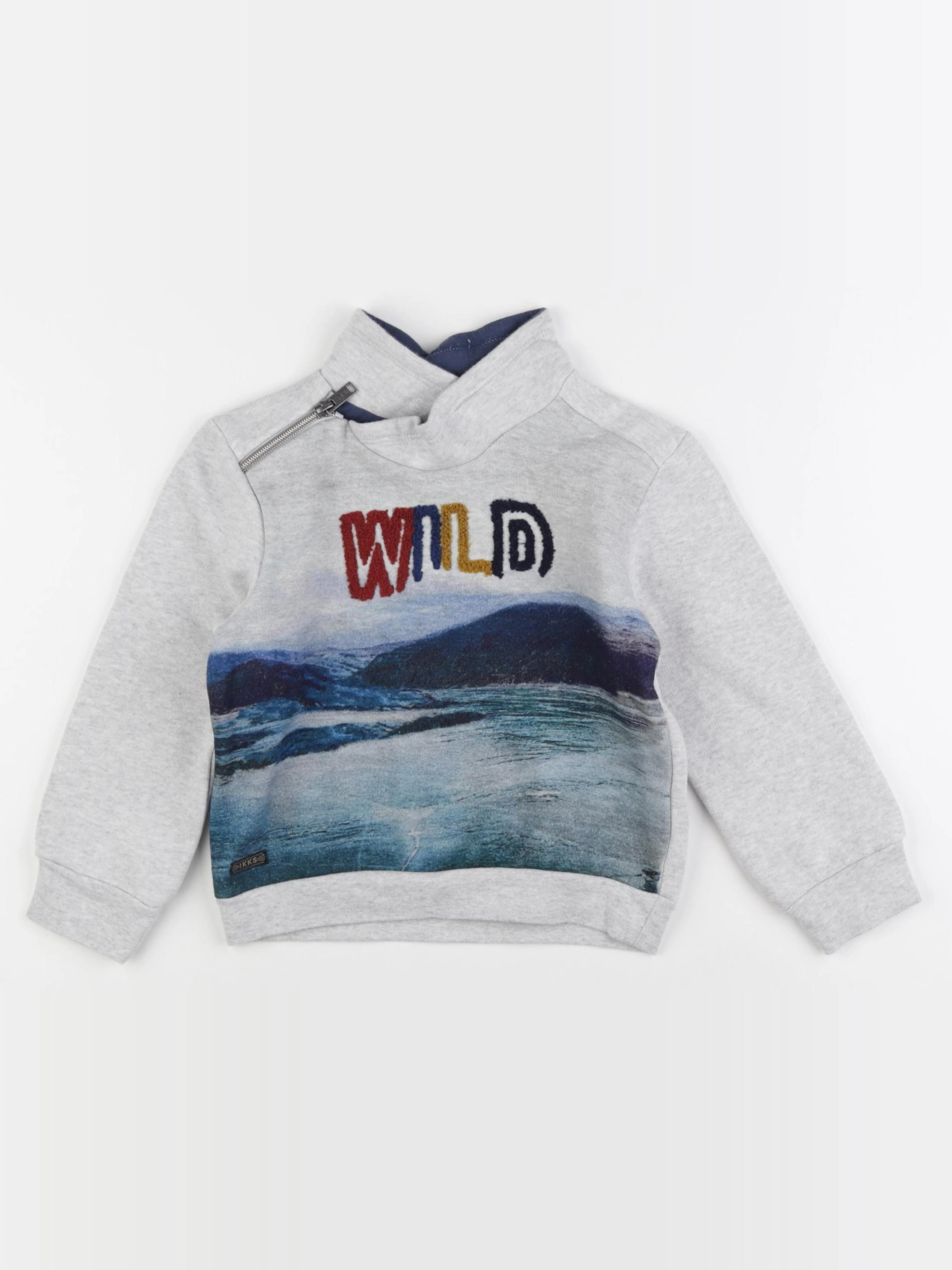 IKKS - sweat bleu - 3 ans