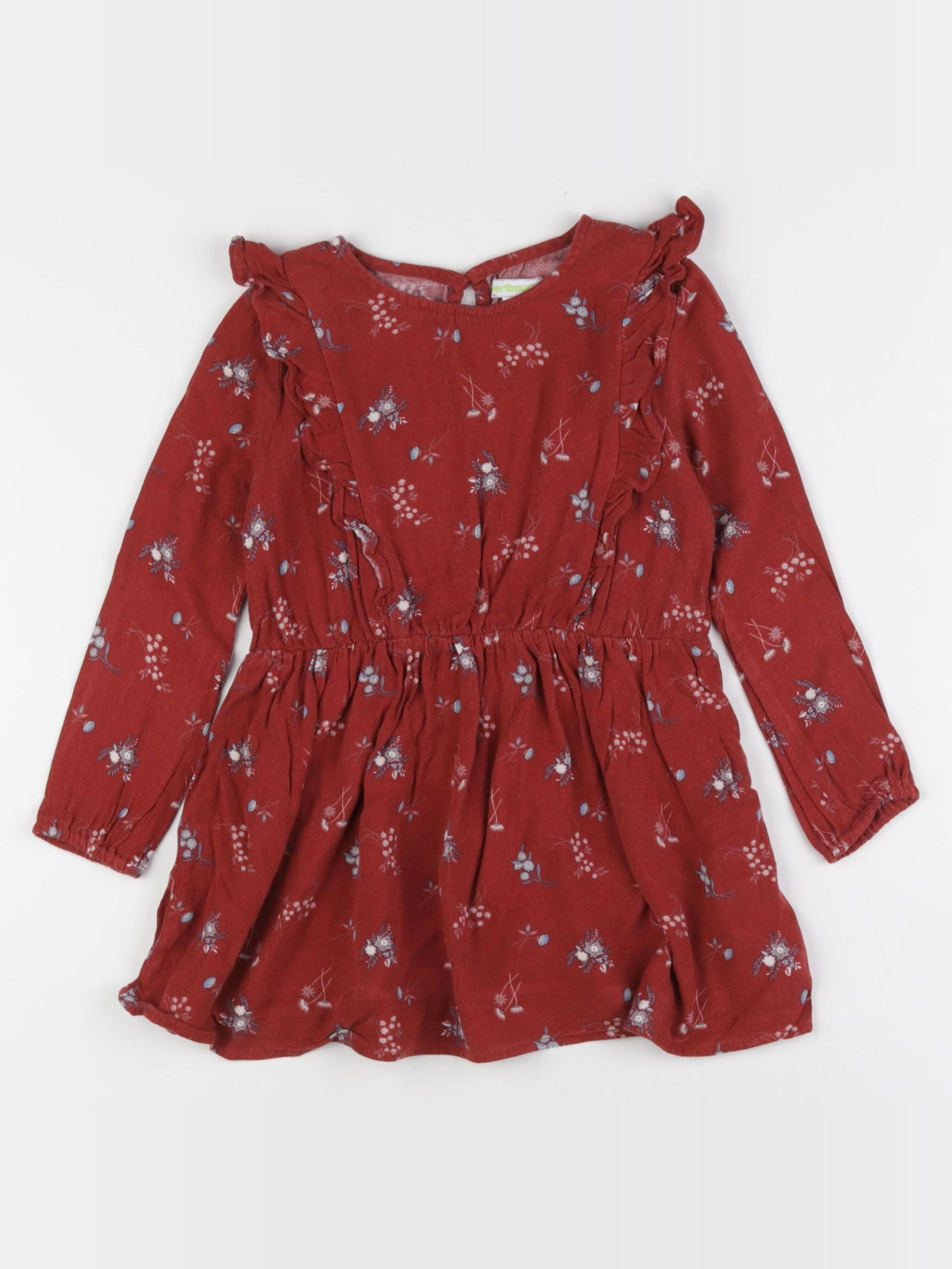 Vertbaudet - robe multicolore - 4 ans