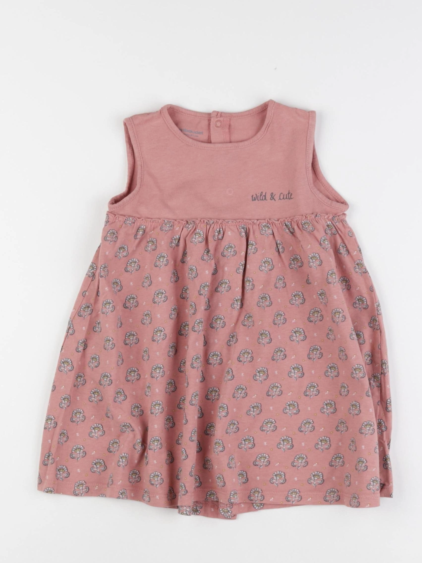 Vertbaudet - robe rose - 18 mois