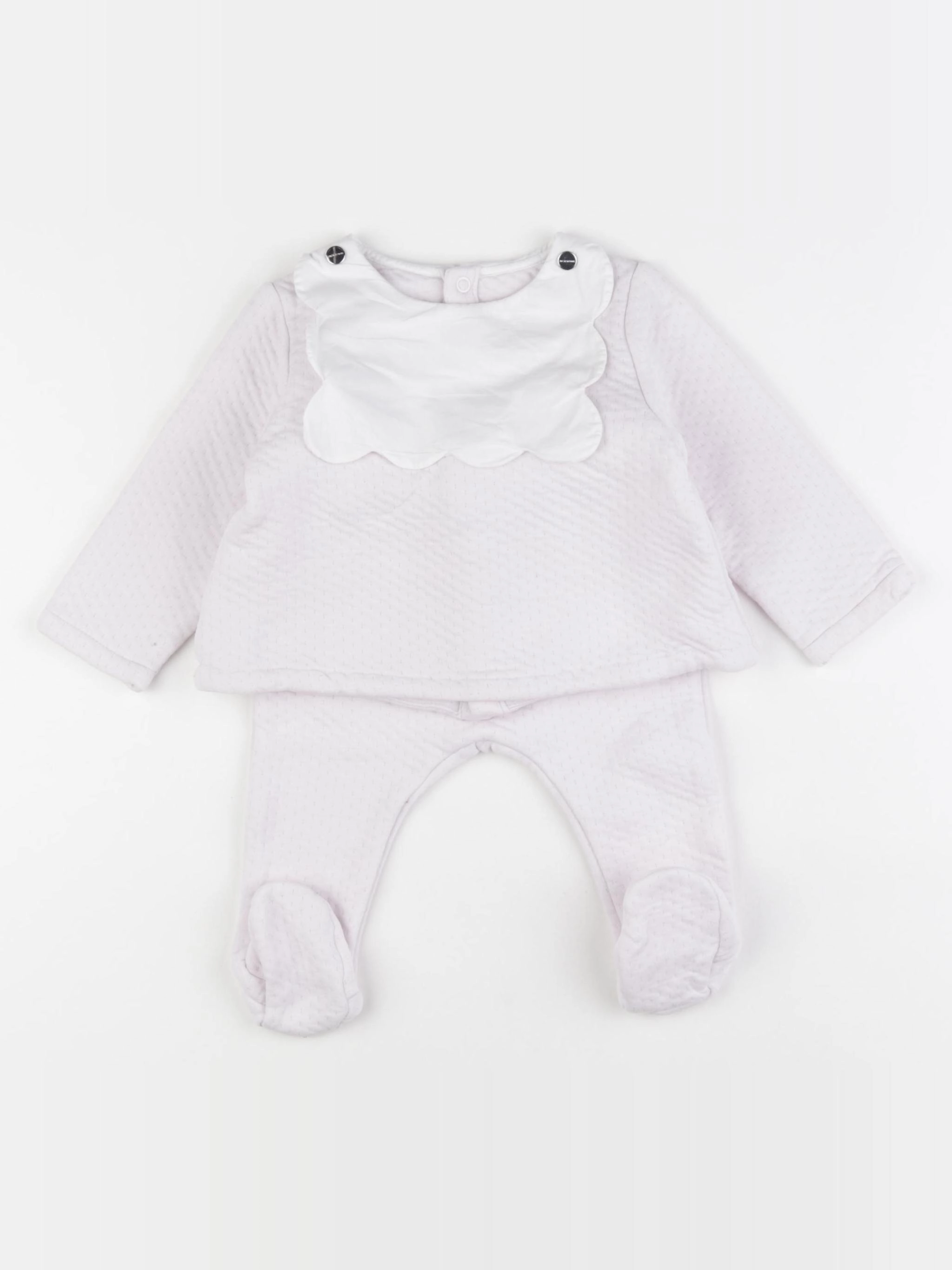 Jacadi - pyjama coton rose - 12 mois