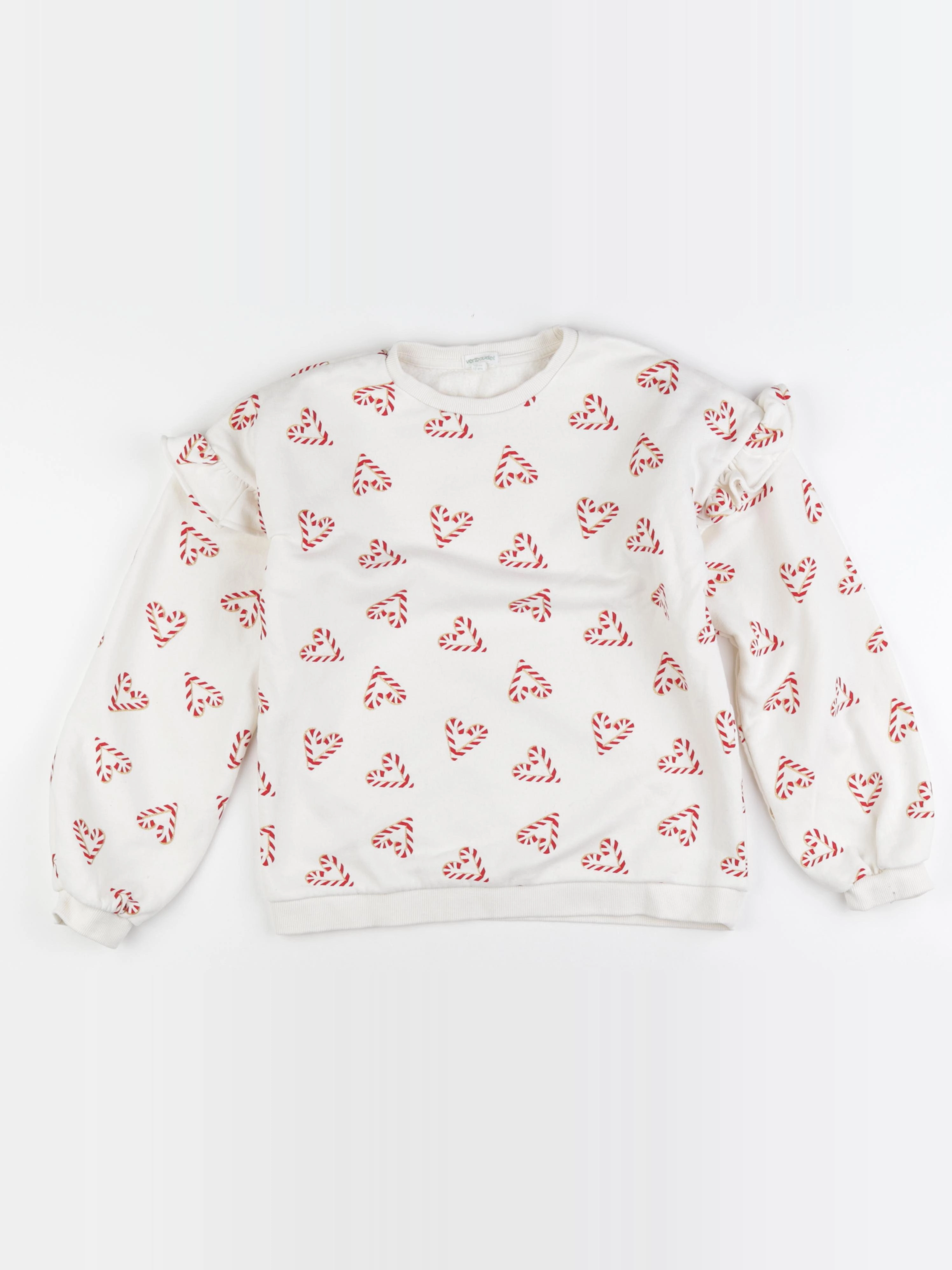 Vertbaudet - sweat rouge - 12 ans