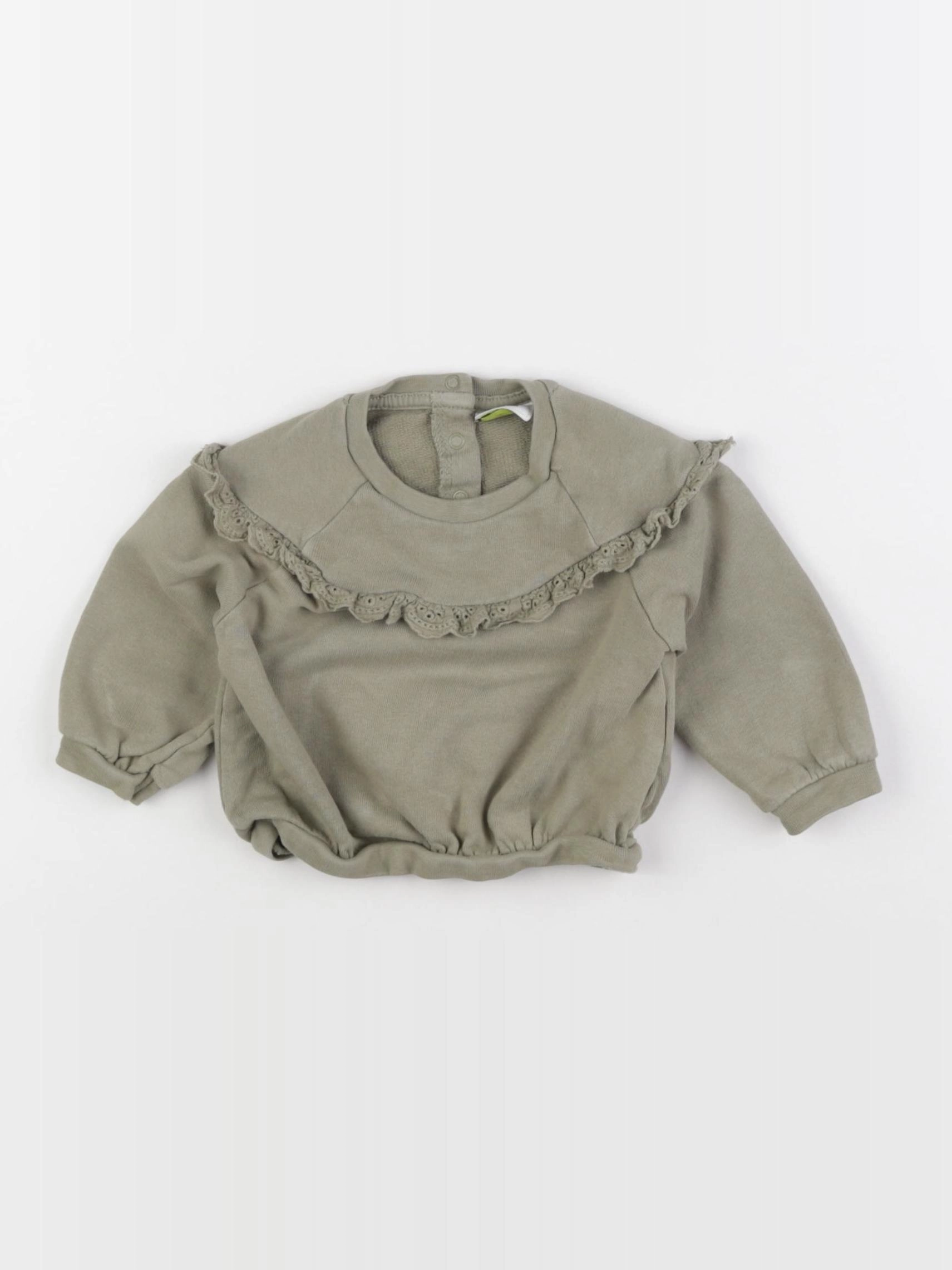 Tape à l'oeil - sweat vert - 3 mois