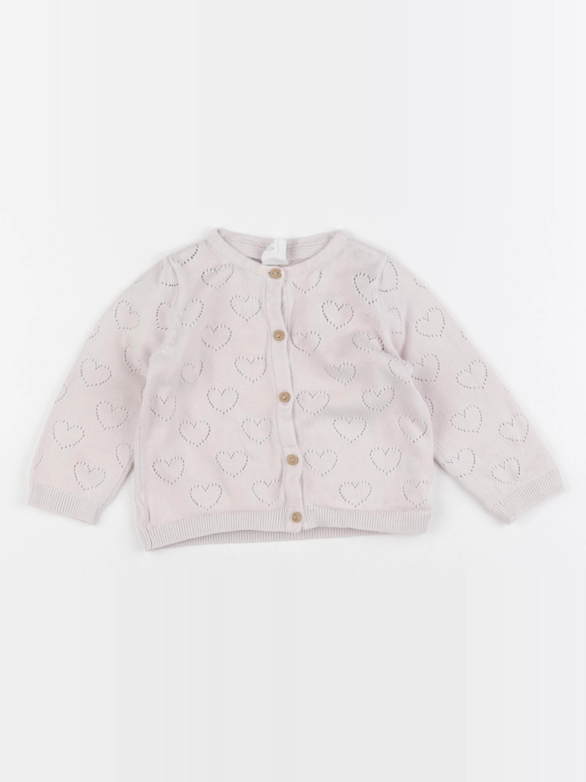 H&M - gilet beige - 6/9 mois