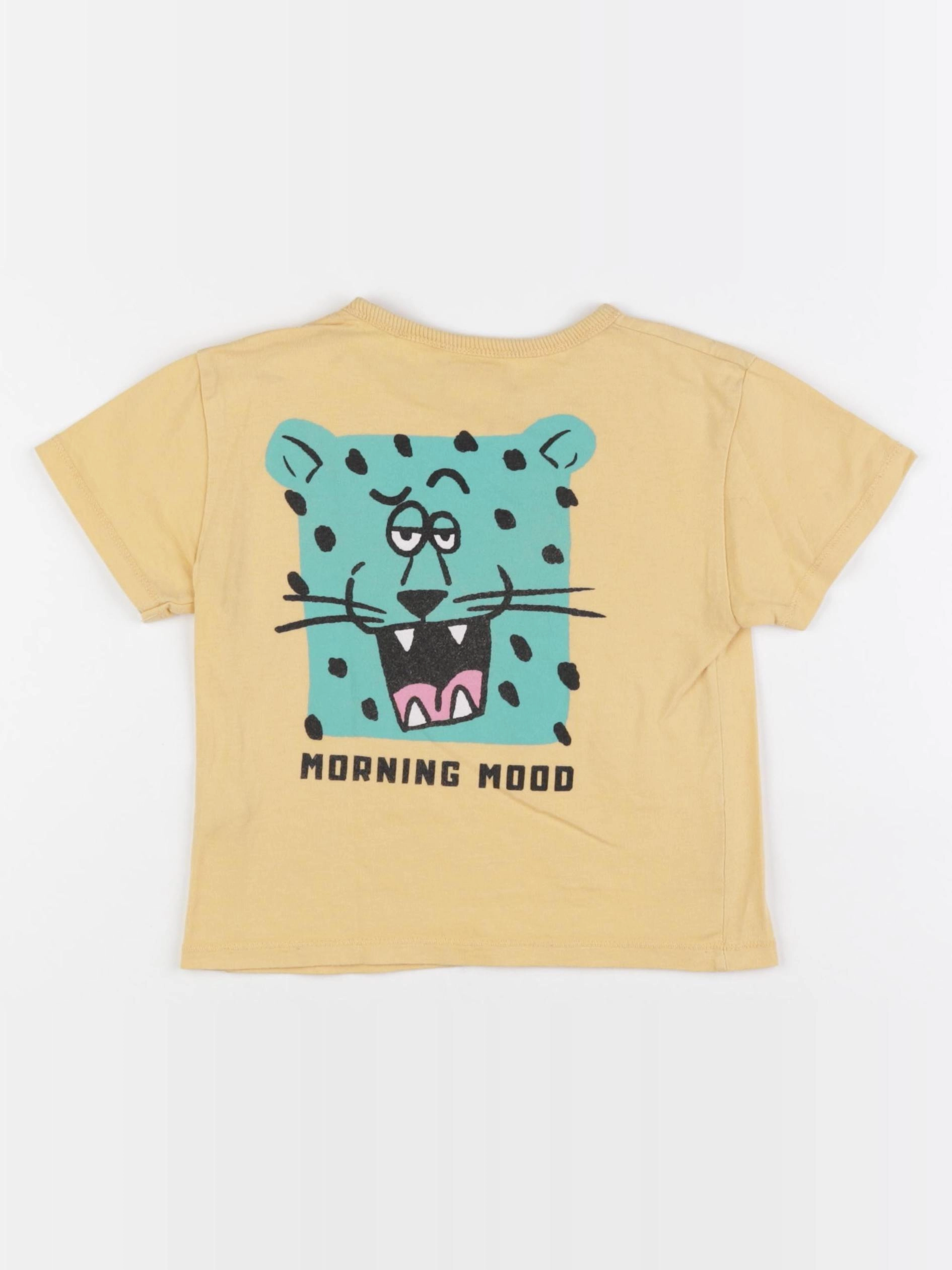 Zara - tee-shirt imprimé au dos jaune - 18/24 mois