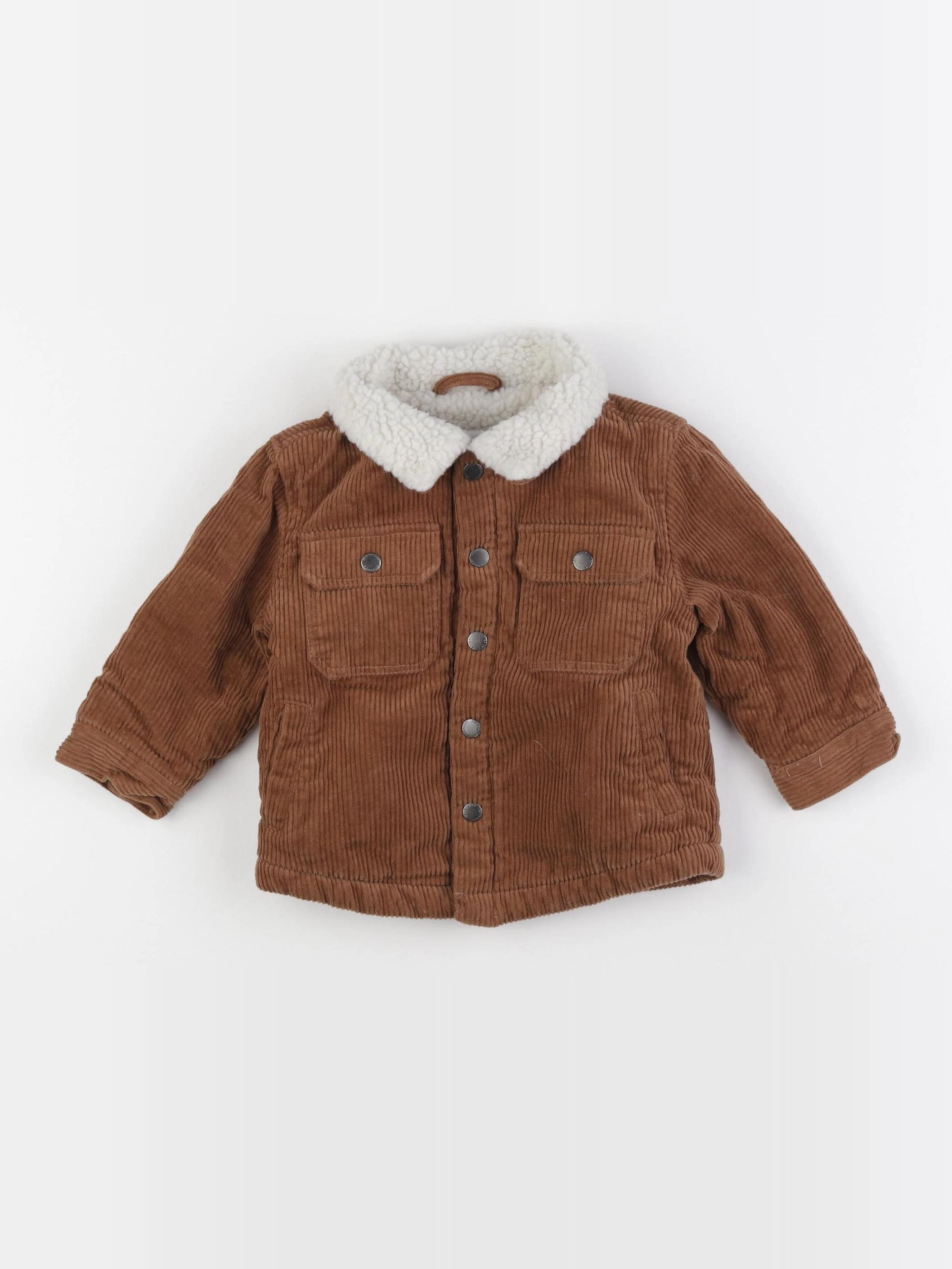 Vertbaudet - veste marron - 9 mois
