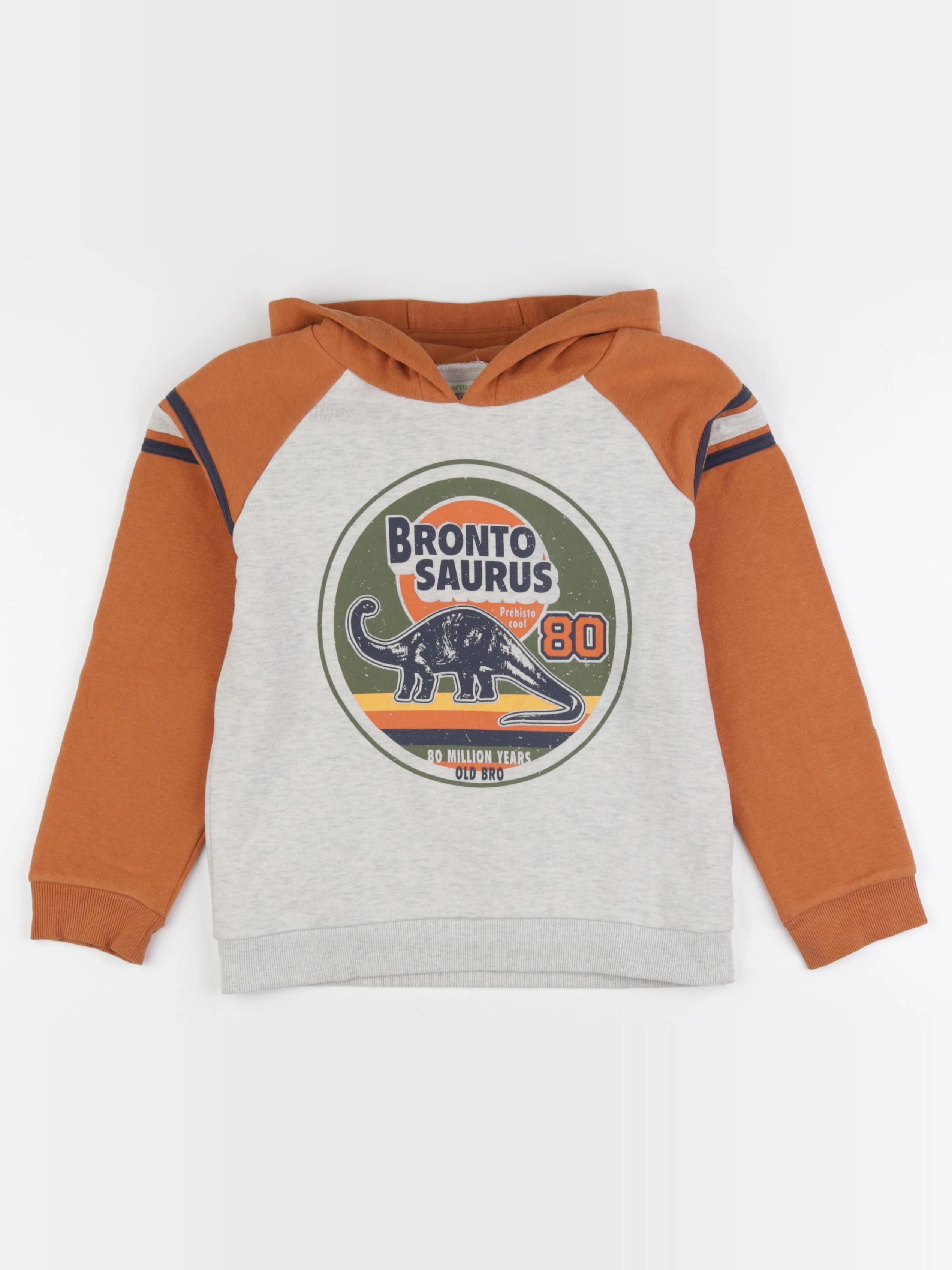 Vertbaudet - sweat gris - 10 ans
