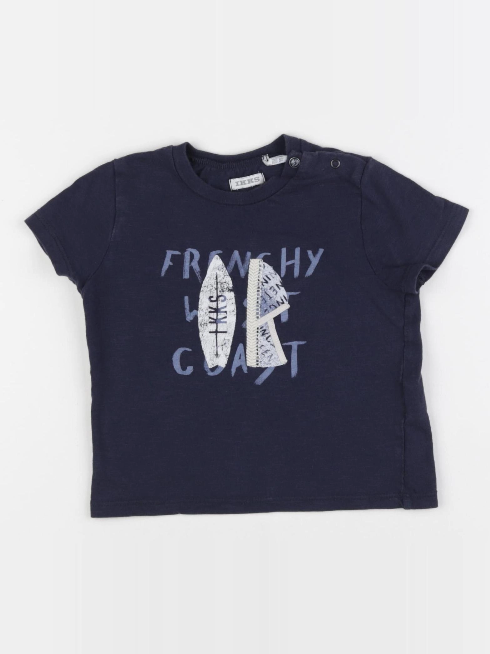 IKKS - tee-shirt bleu - 18 mois