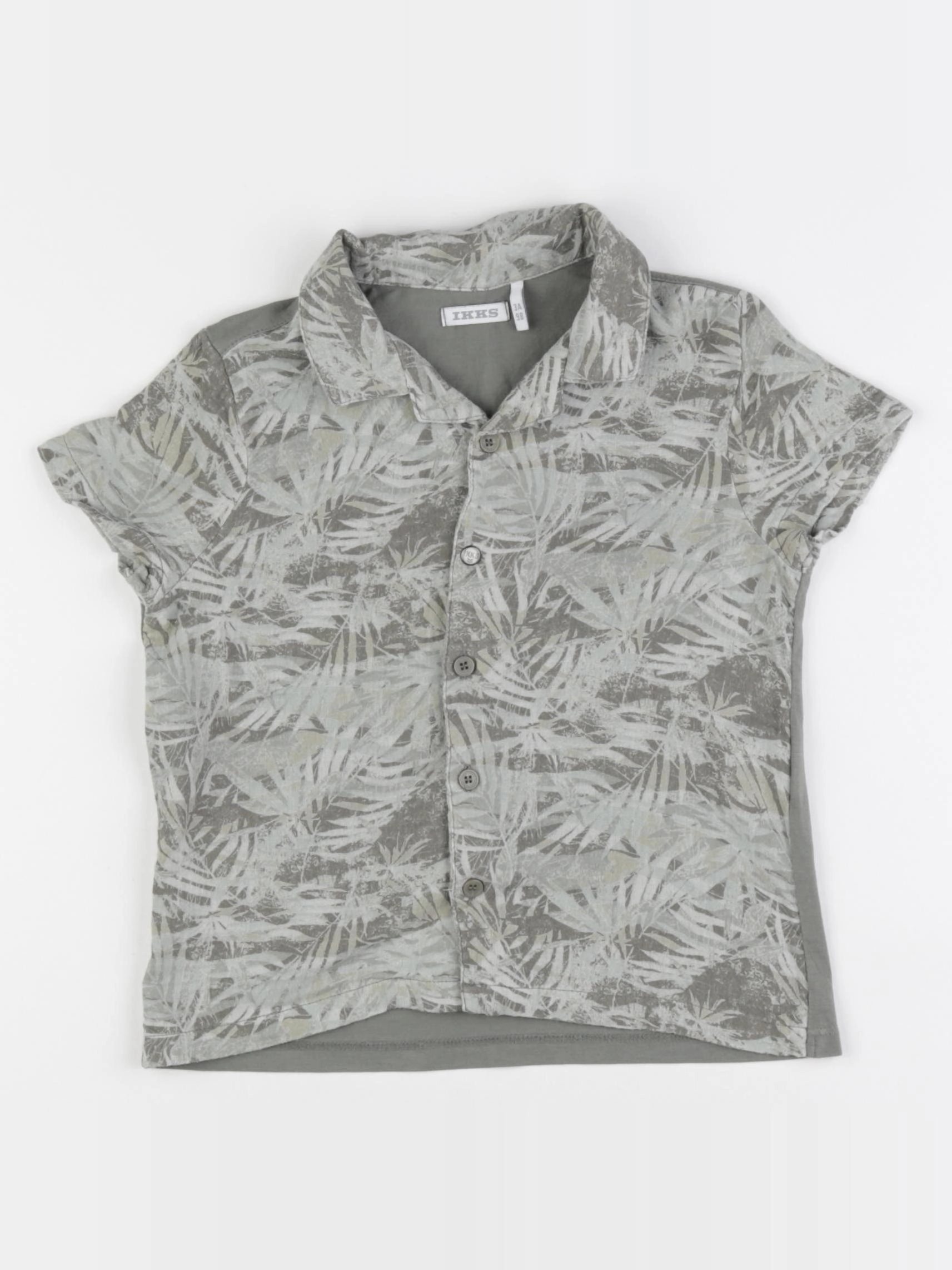 IKKS - chemise imprimé au dos vert - 3 ans