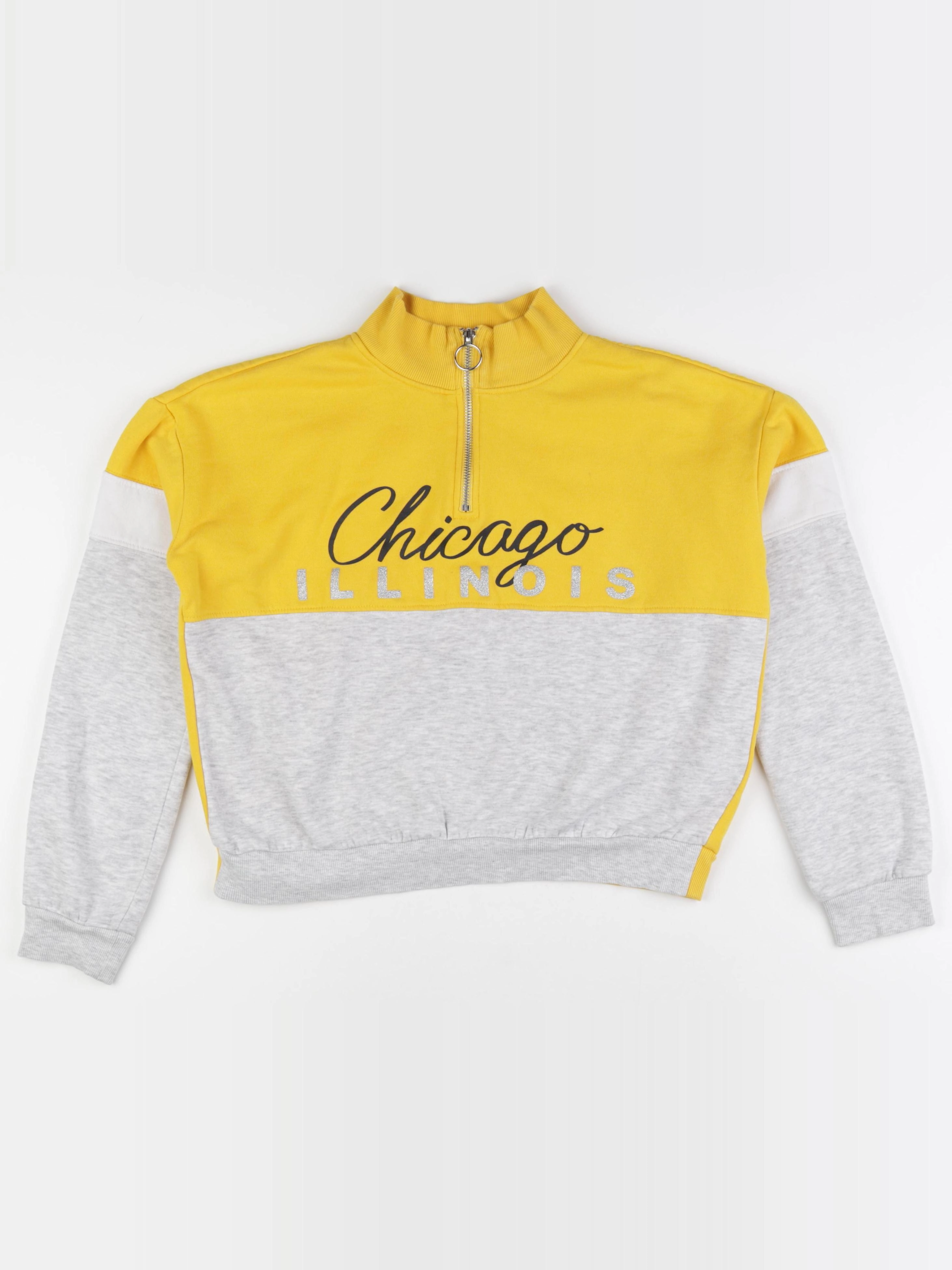 H&M - sweat jaune - 12/13 ans