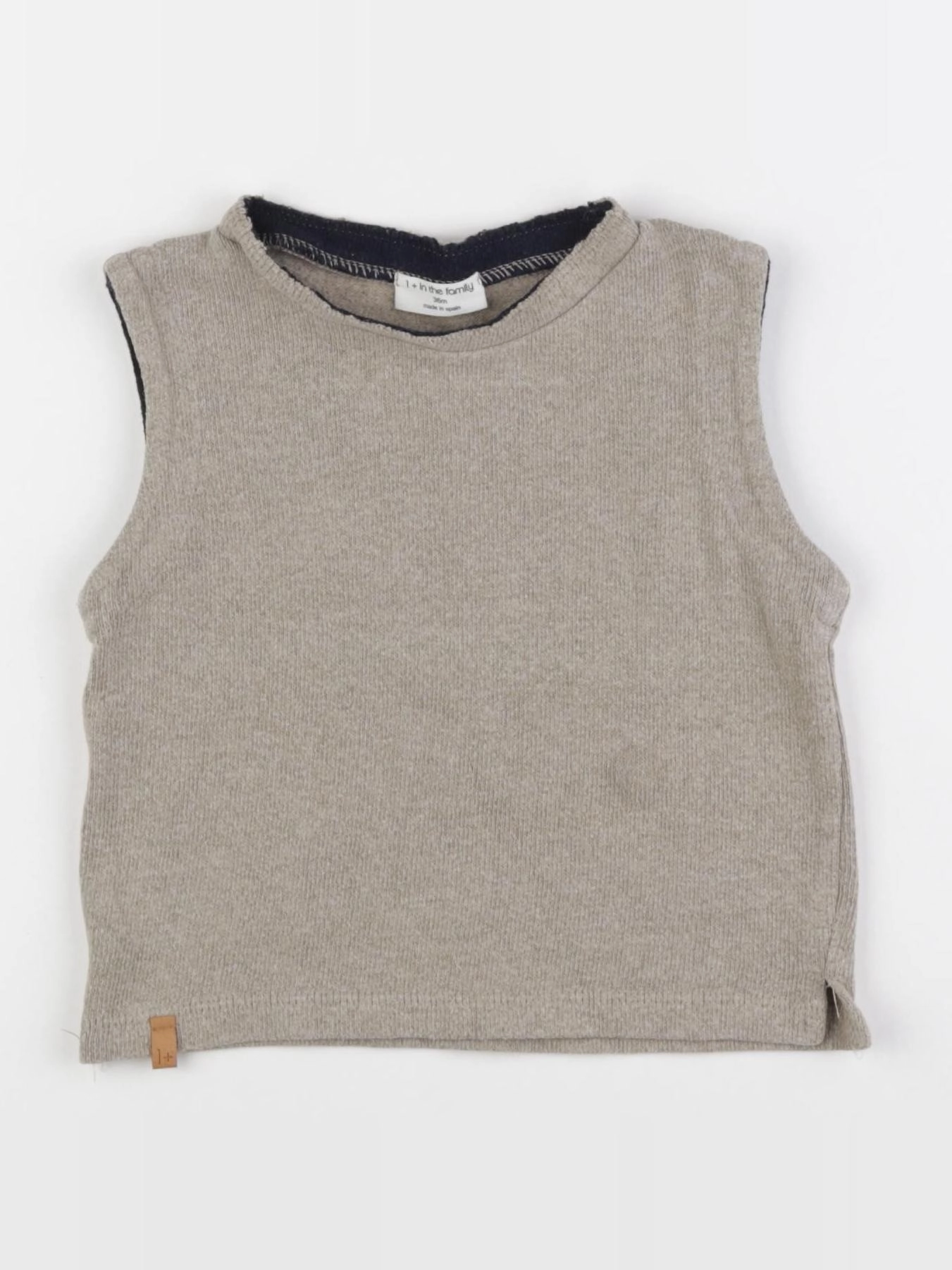 1+ In the family - pull marron - 36 mois