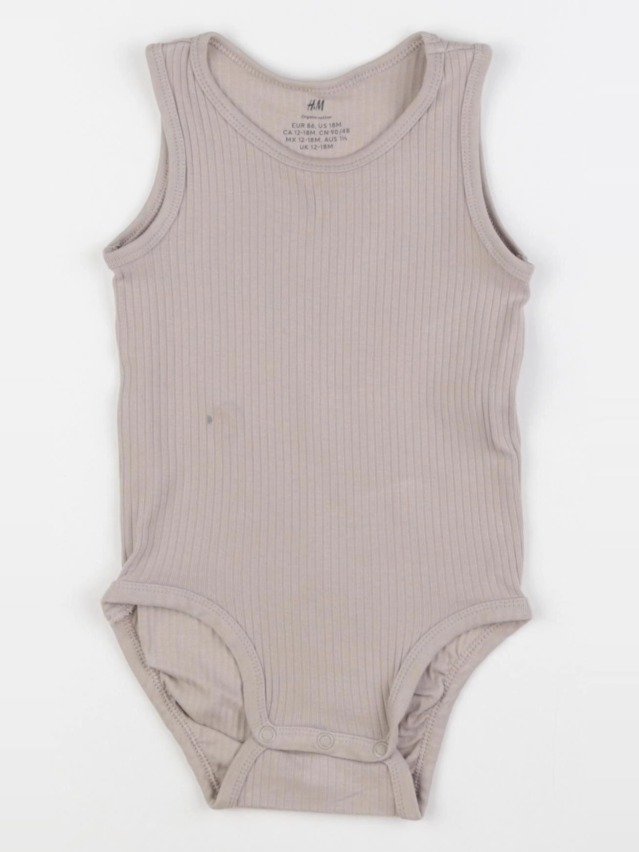 H&M - body marron - 12/18 mois