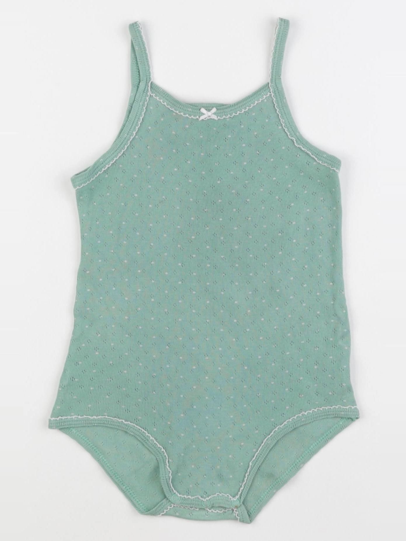 Petit Bateau - body vert - 24 mois