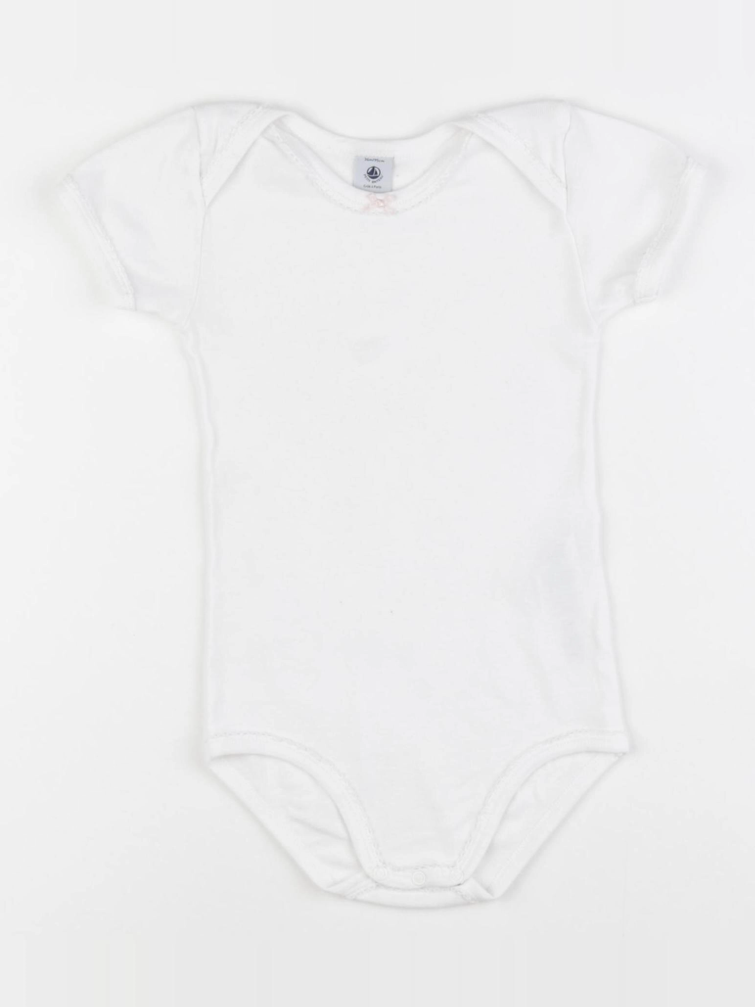 Petit Bateau - body blanc - 36 mois