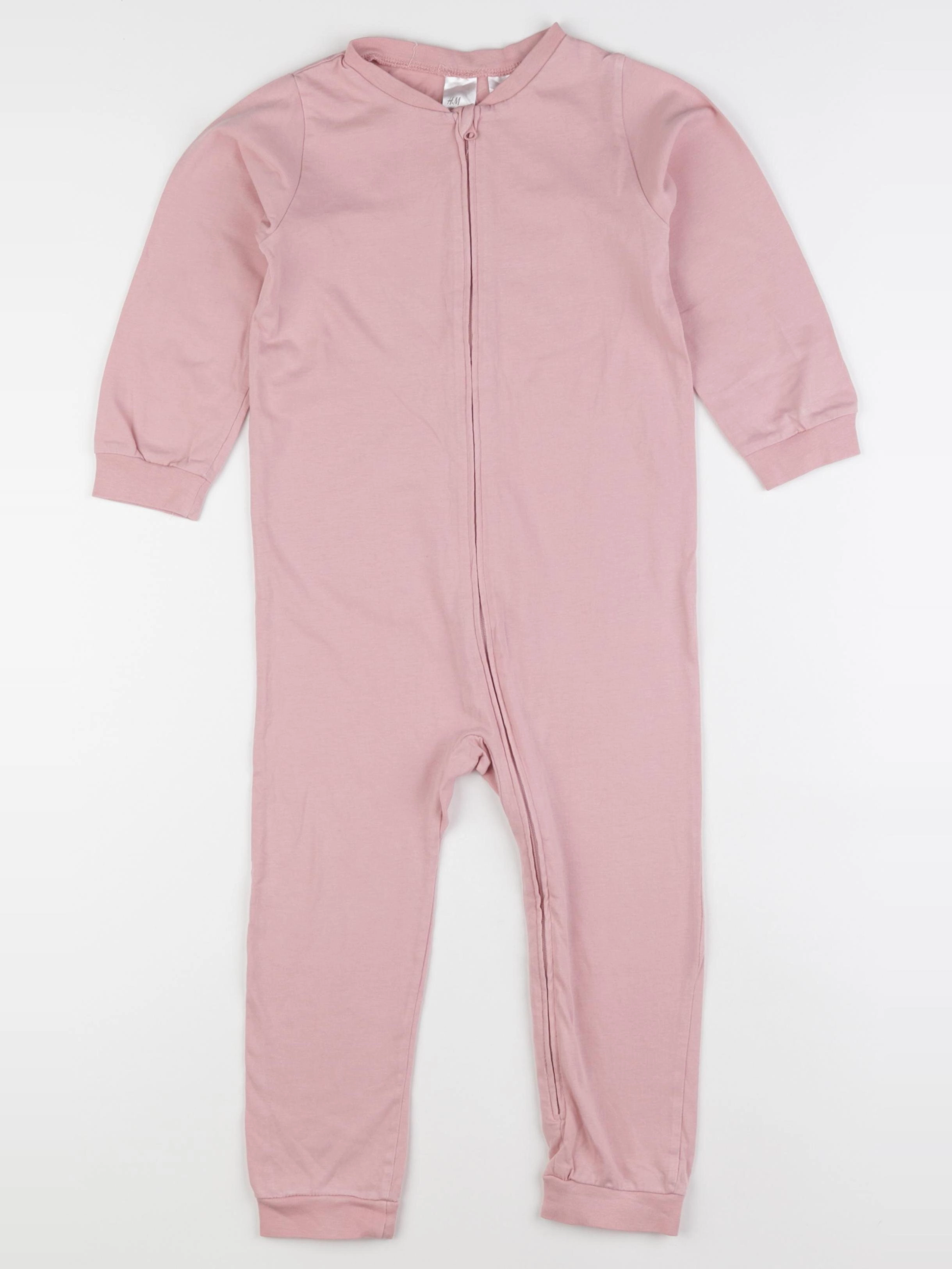 H&M - pyjama coton rose - 2/3 ans