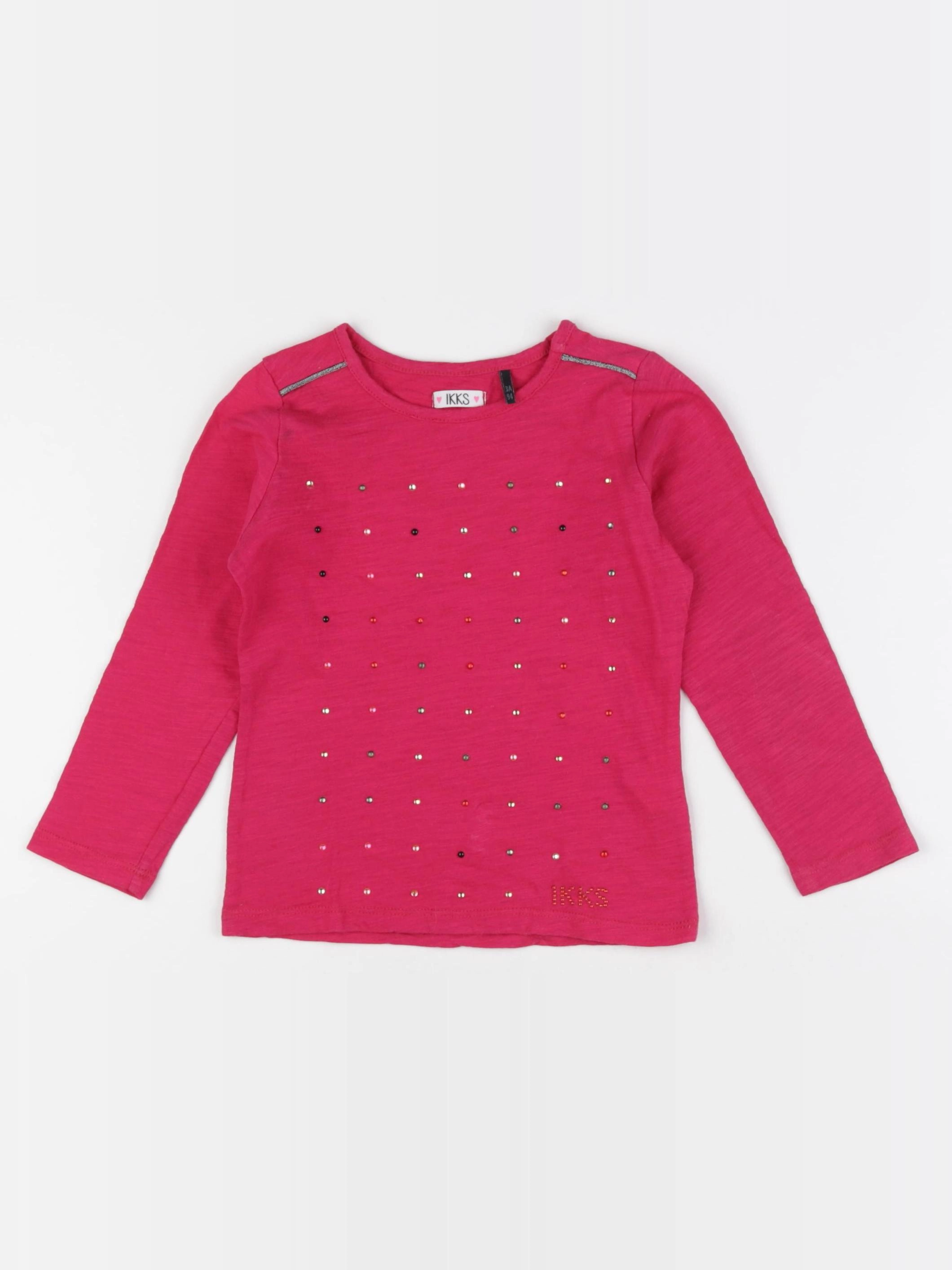 IKKS - tee-shirt rose - 3 ans