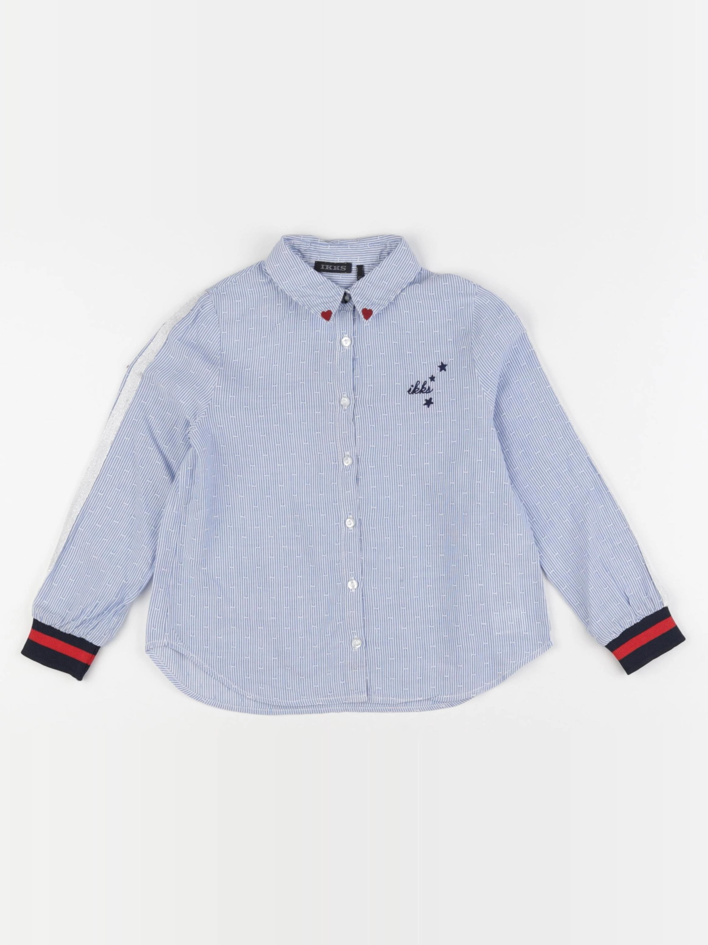 IKKS - chemise imprimé au dos bleu, blanc - 4 ans