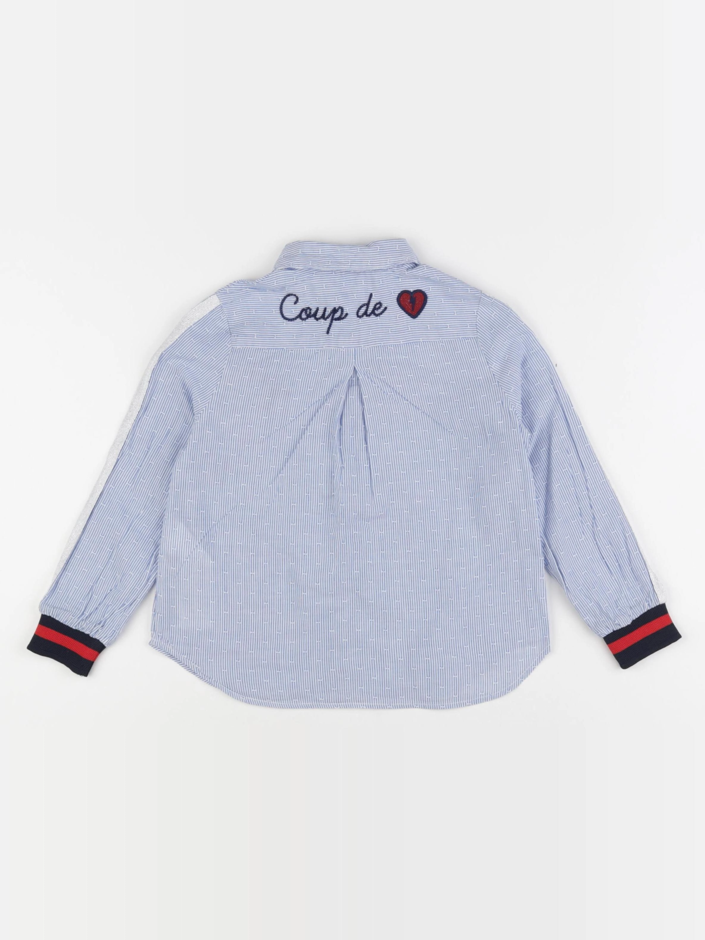 IKKS - chemise imprimé au dos bleu, blanc - 4 ans