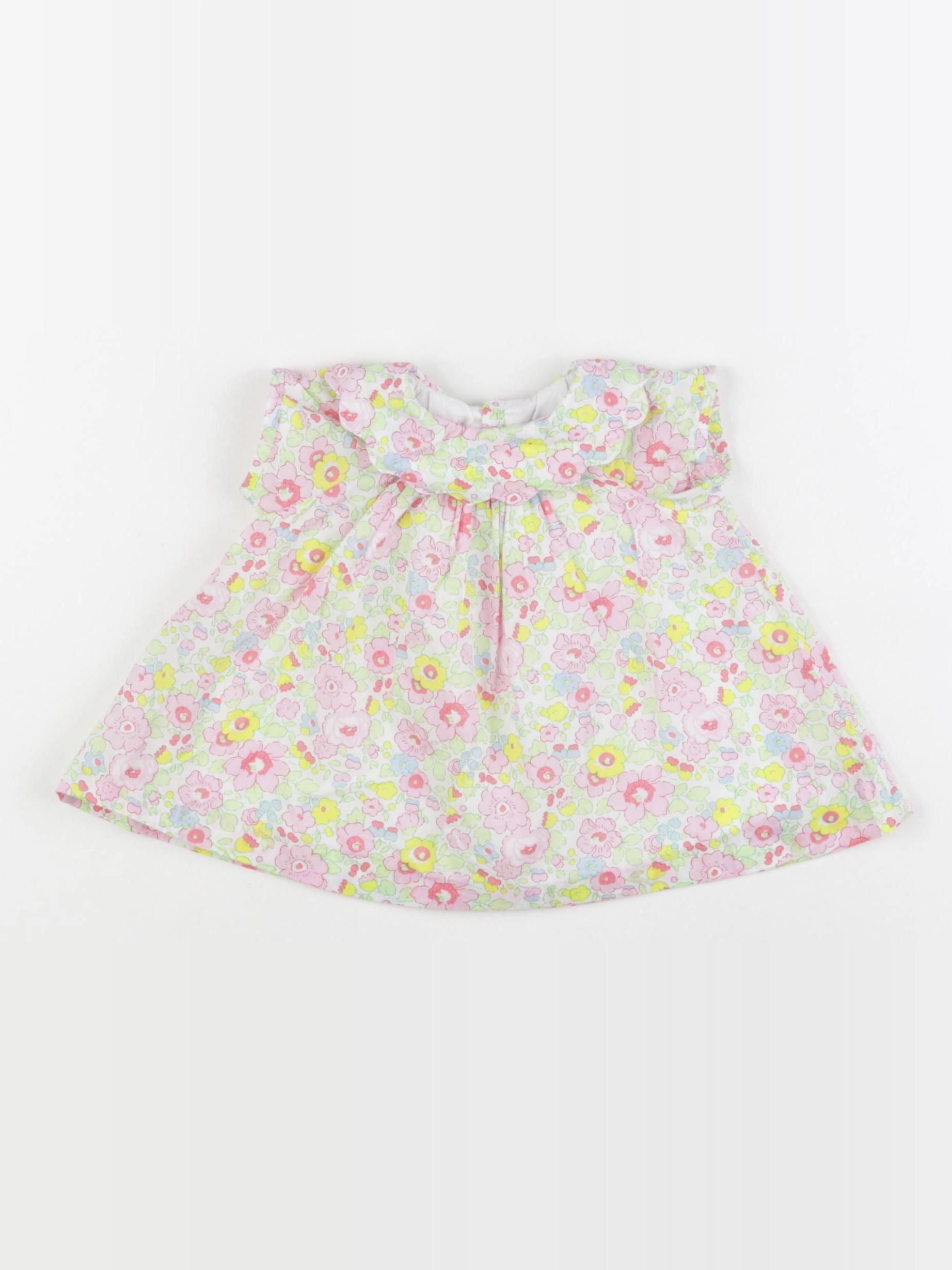 Jacadi - robe liberty multicolore - 1 mois
