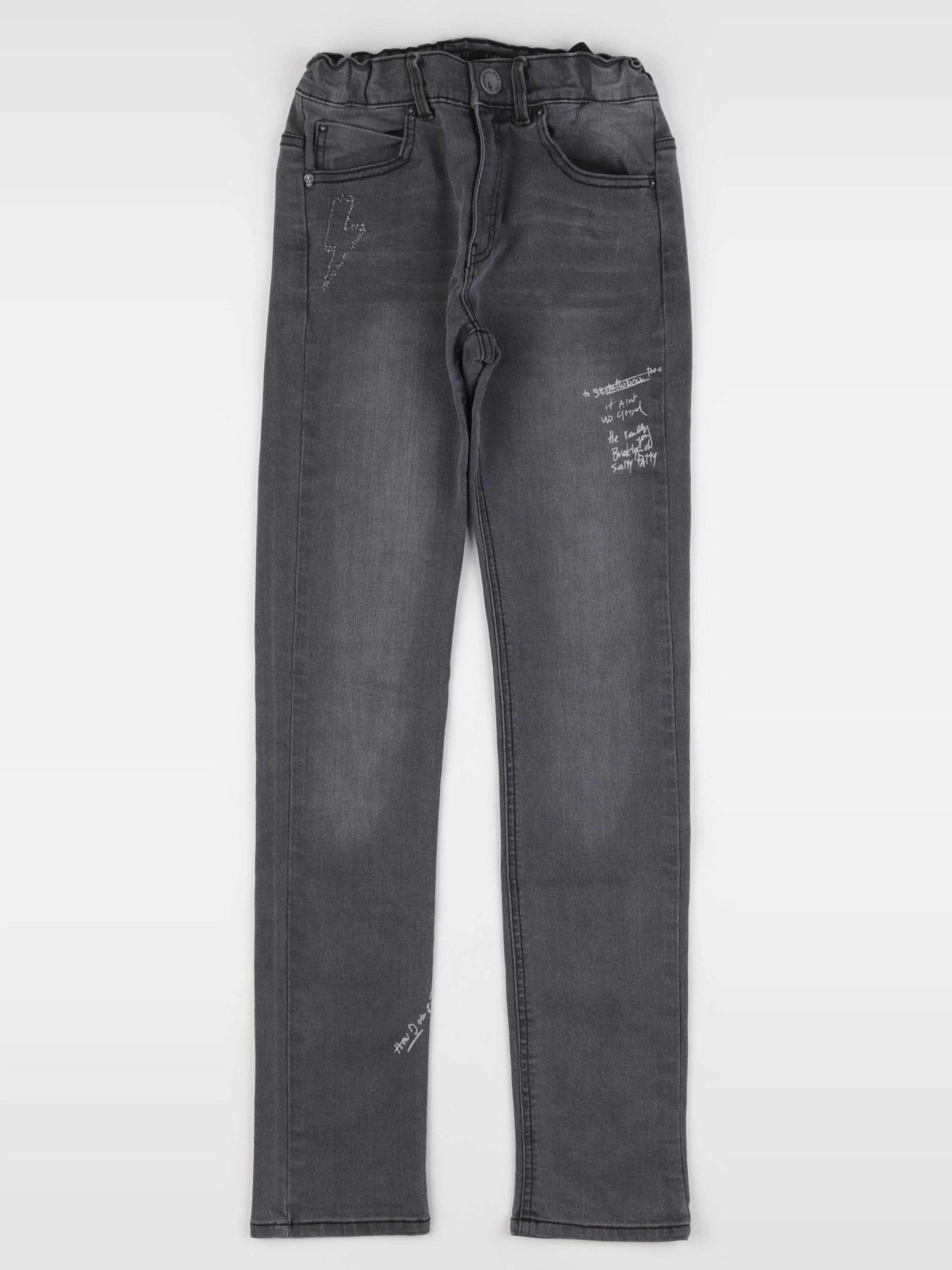 IKKS - jean gris - 12 ans