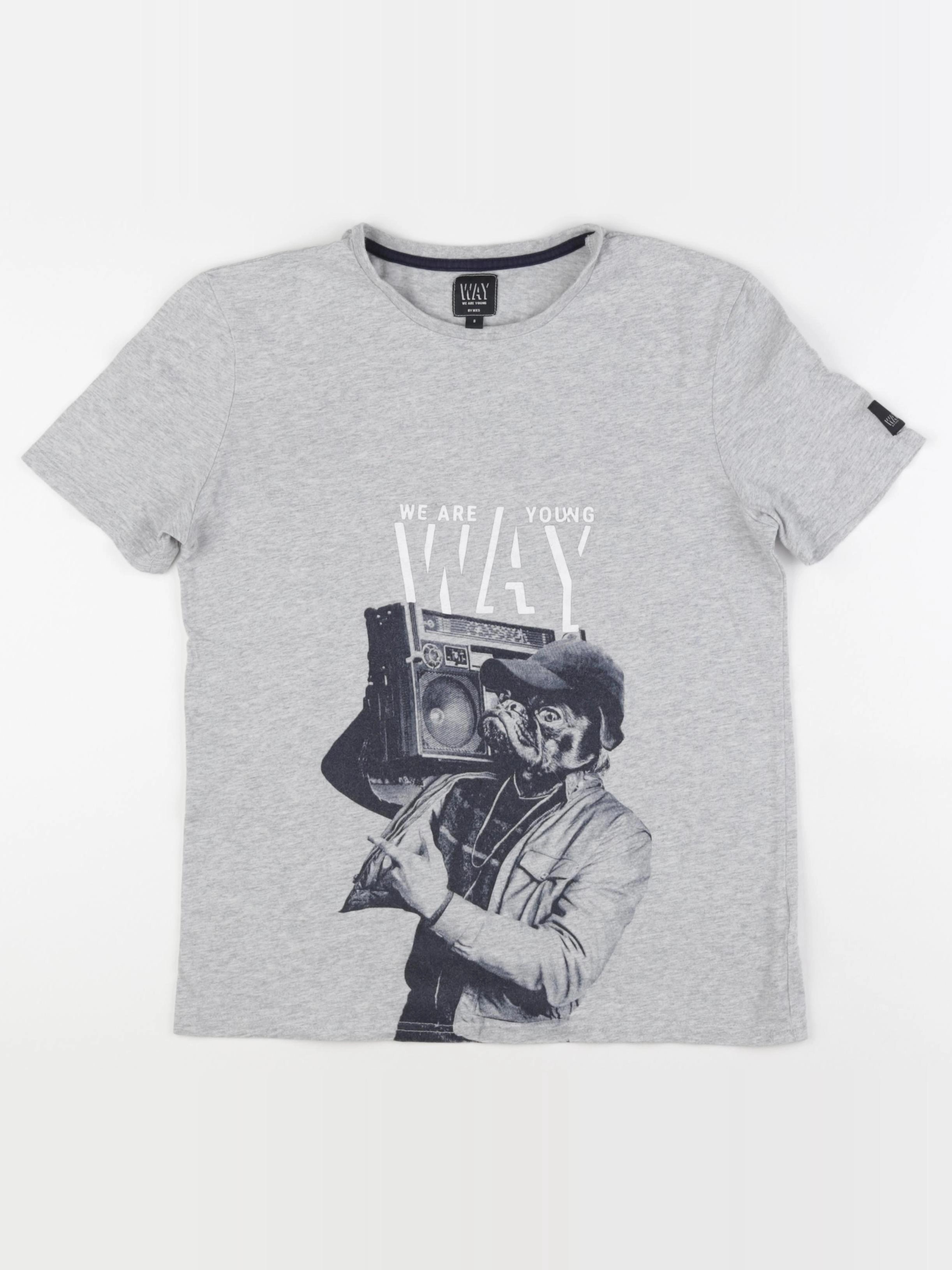 IKKS - tee-shirt gris - 14 ans