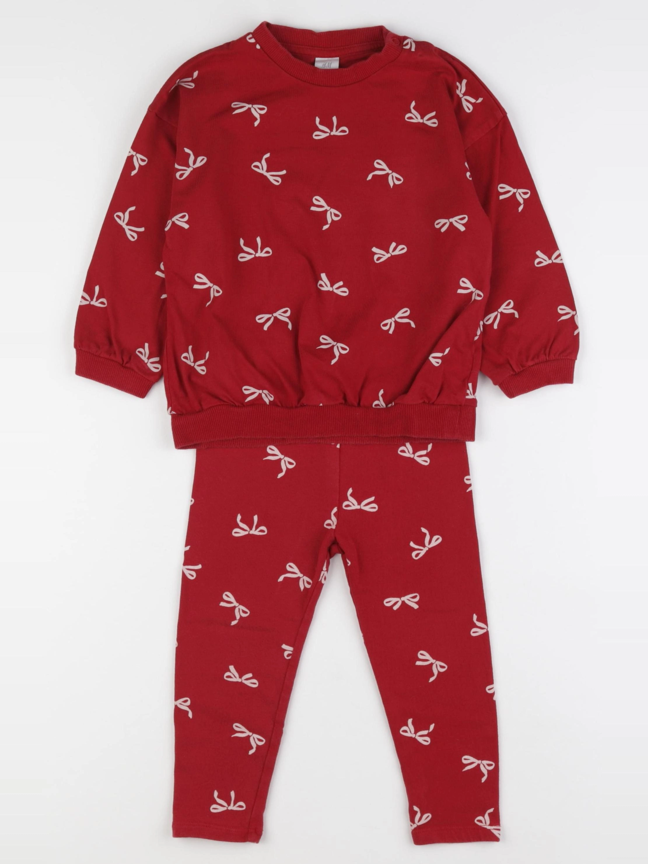H&M - ensemble rouge - 18/24 mois